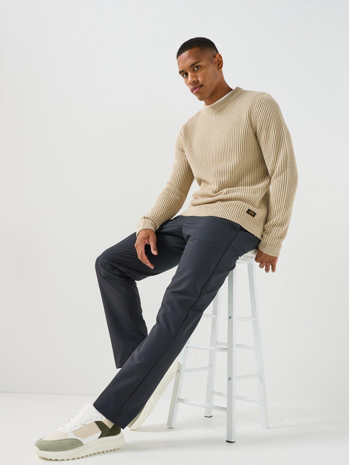 Image 5 of 5 of Jack & Jones Dover Crew Neck Knitted Jumper - Cream