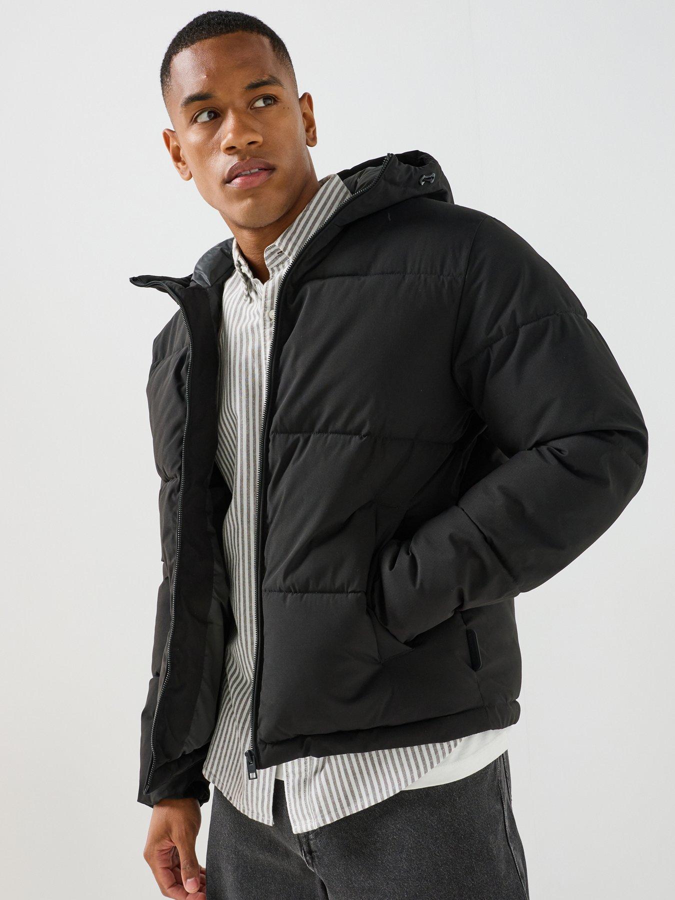 Jack & Jones Men's Black Galaxy Puffer Jacket - Image 7