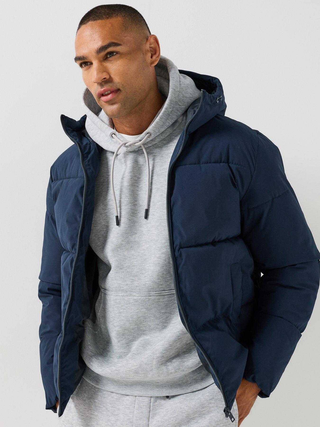Jack & Jones Short Hooded High Neck Winter Padded Jacket Men's Dark Blue Medium - La Redoute - Image 6