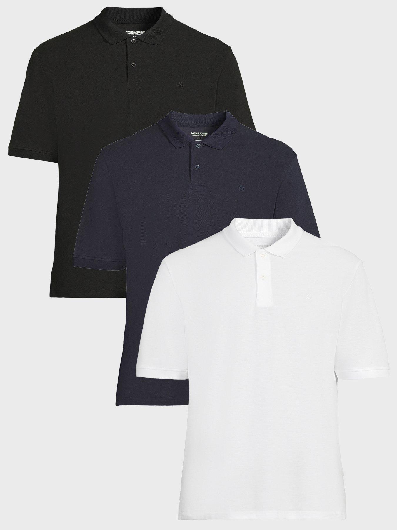 Jack & Jones Men's Blue Polo Basic (X3) - Image 3