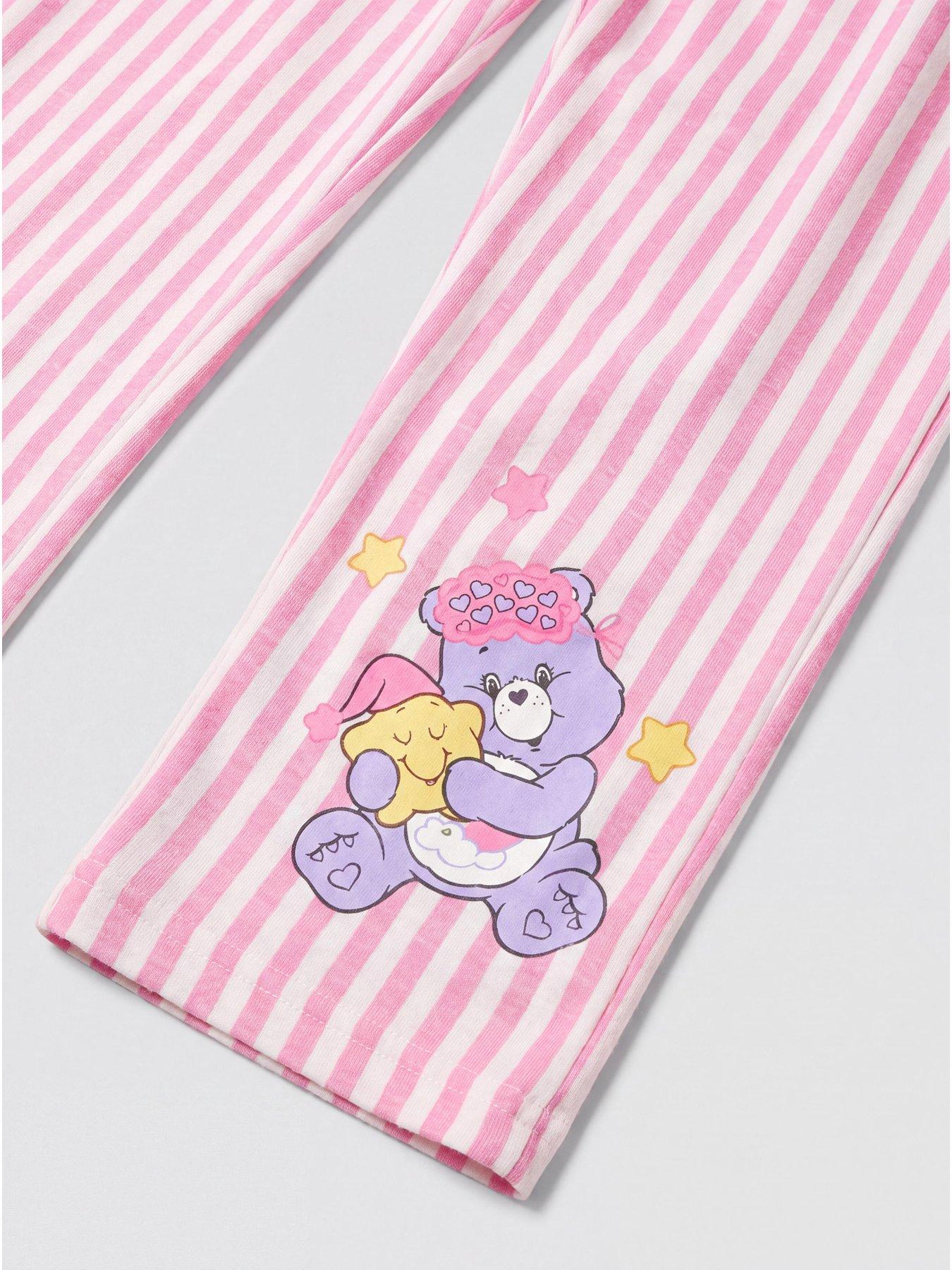 Image 4 of 4 of The Very Collection Girls Care Bears Sweet Dreams Print Pyjamas - Pink