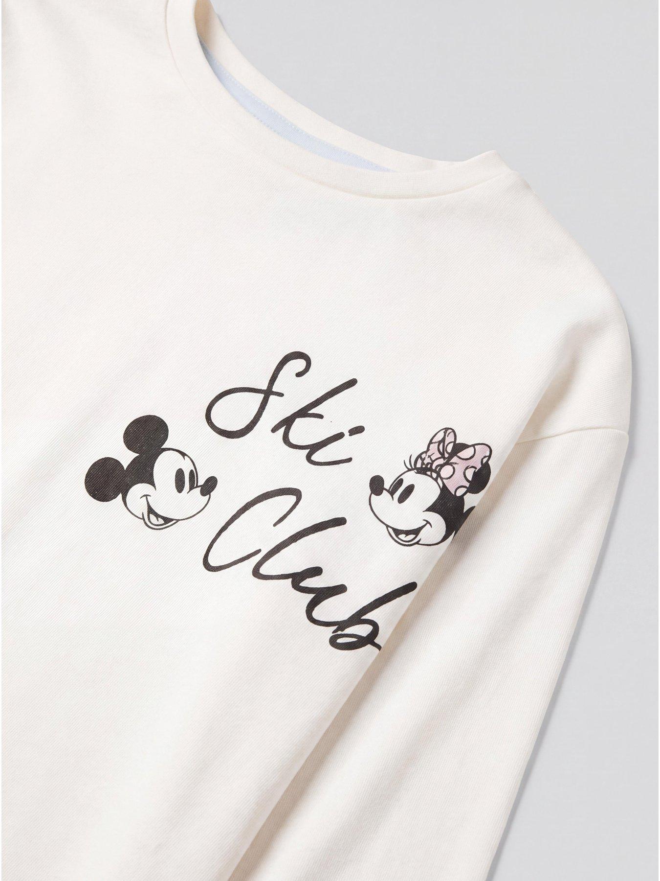 Image 3 of 5 of The Very Collection Girls Minnie Mouse Ski Club Long Sleeve Pyjamas - Blue