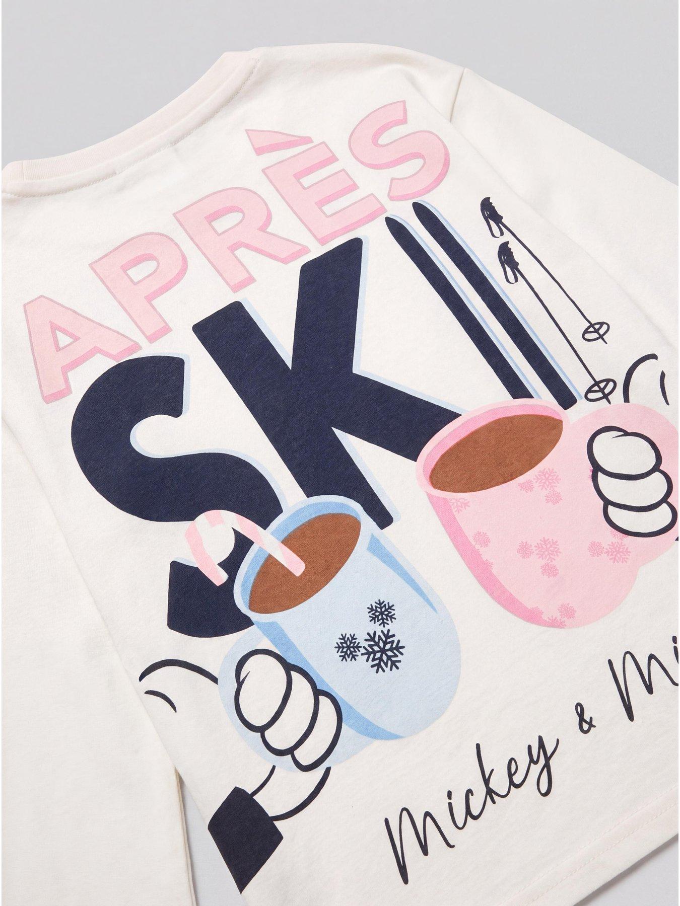 Image 4 of 5 of The Very Collection Girls Minnie Mouse Ski Club Long Sleeve Pyjamas - Blue