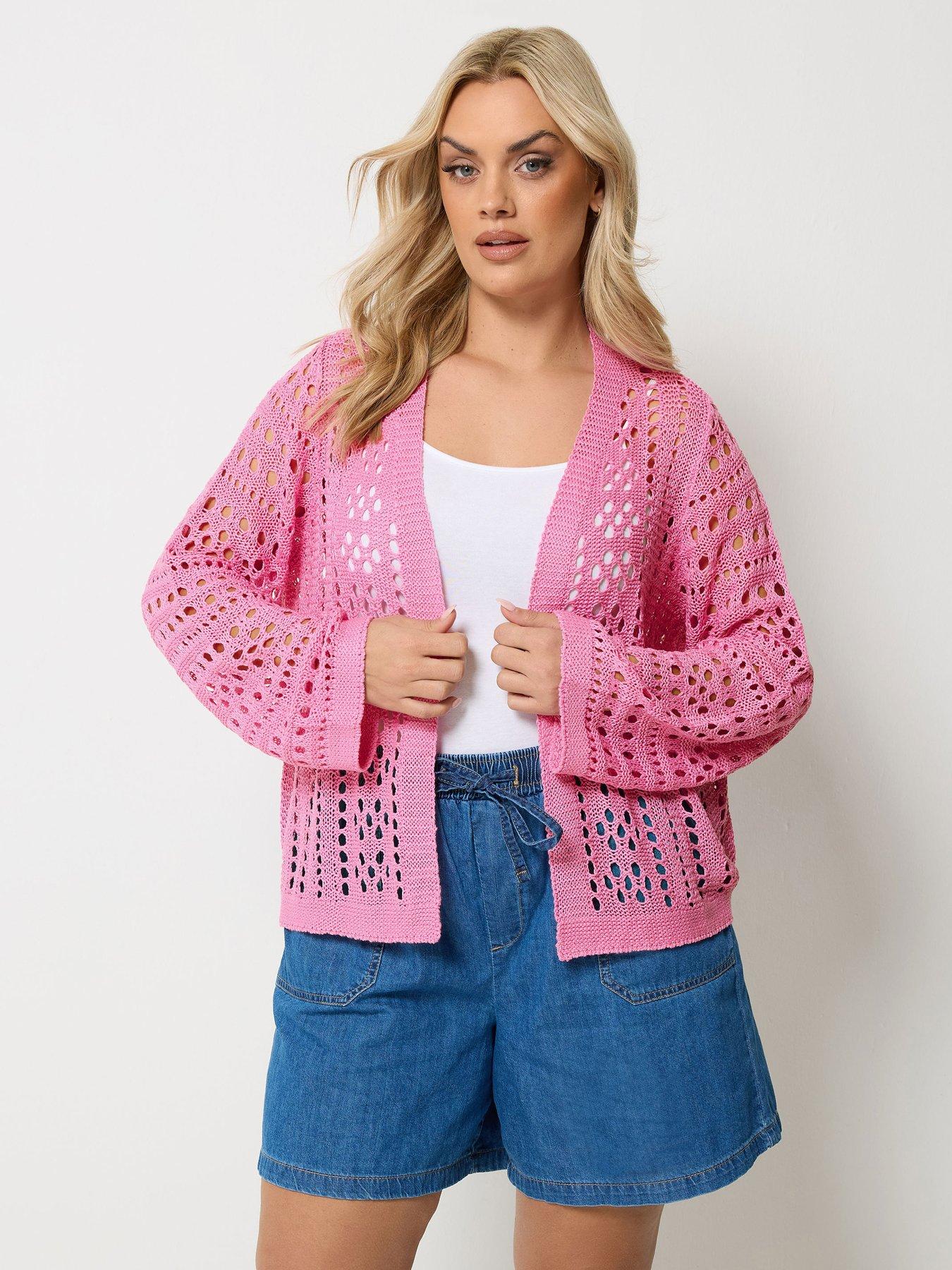 Yours Curve Tube Yarn Chunky Knit Cardi