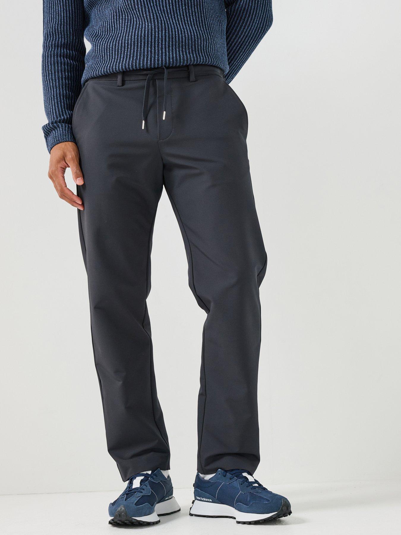 Image 1 of 4 of Jack & Jones Mens Stretch Drawcord Tapered Joggers - Dark Navy