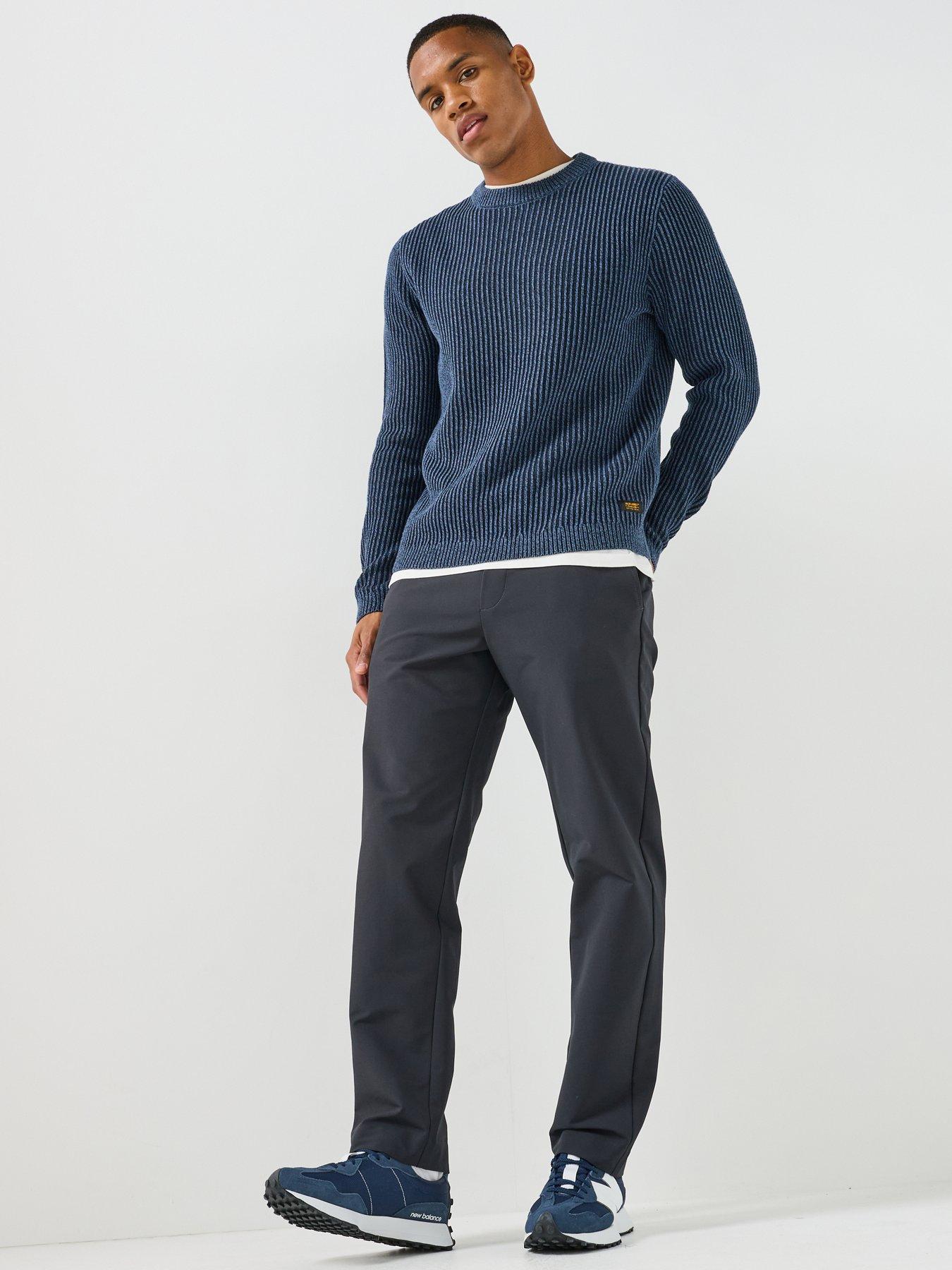 Image 3 of 4 of Jack & Jones Mens Stretch Drawcord Tapered Joggers - Dark Navy