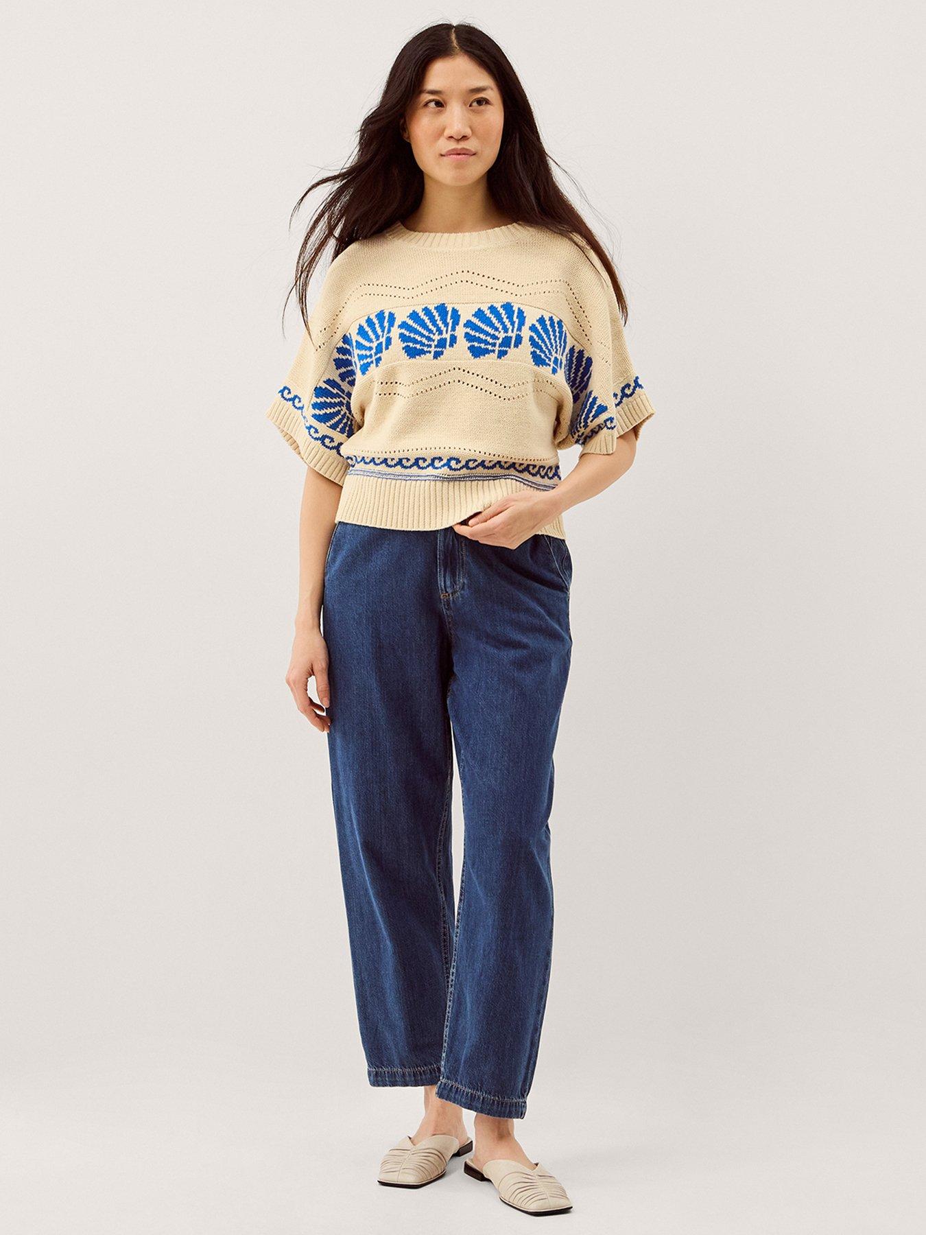 Image 3 of 5 of Monsoon Safi Shell Jumper - Cream