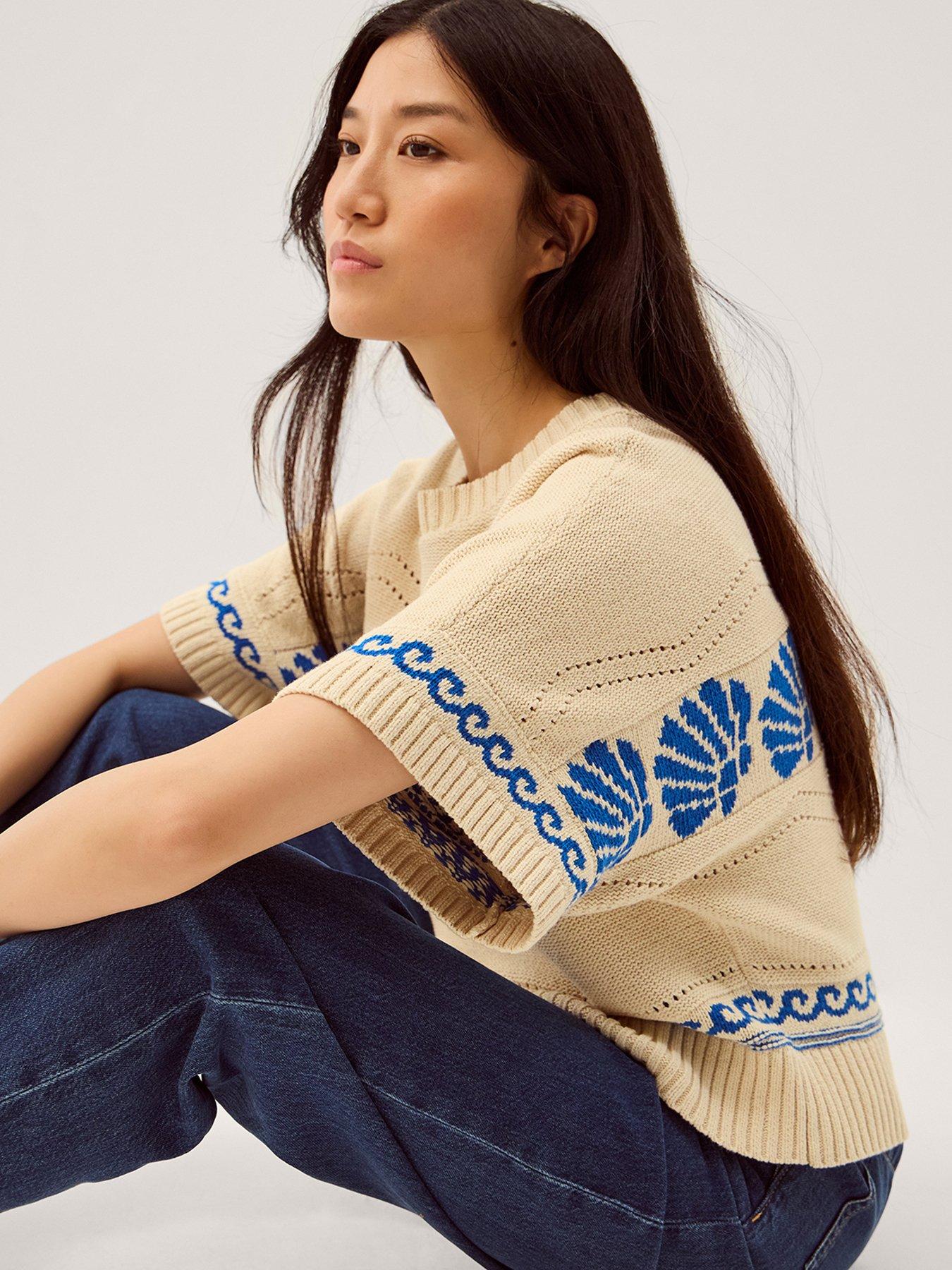 Image 4 of 5 of Monsoon Safi Shell Jumper - Cream
