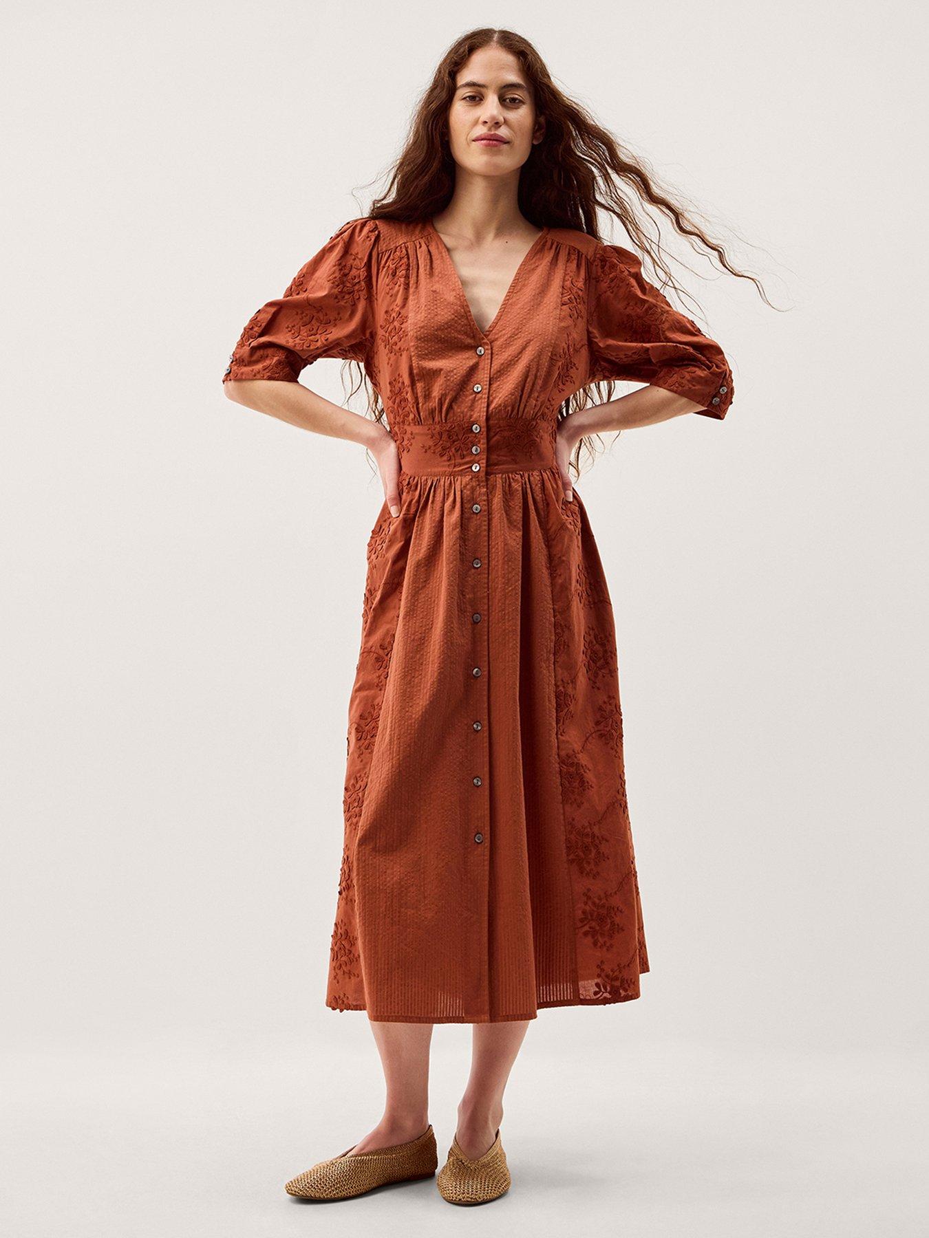 Monsoon Harika Emb Dress
