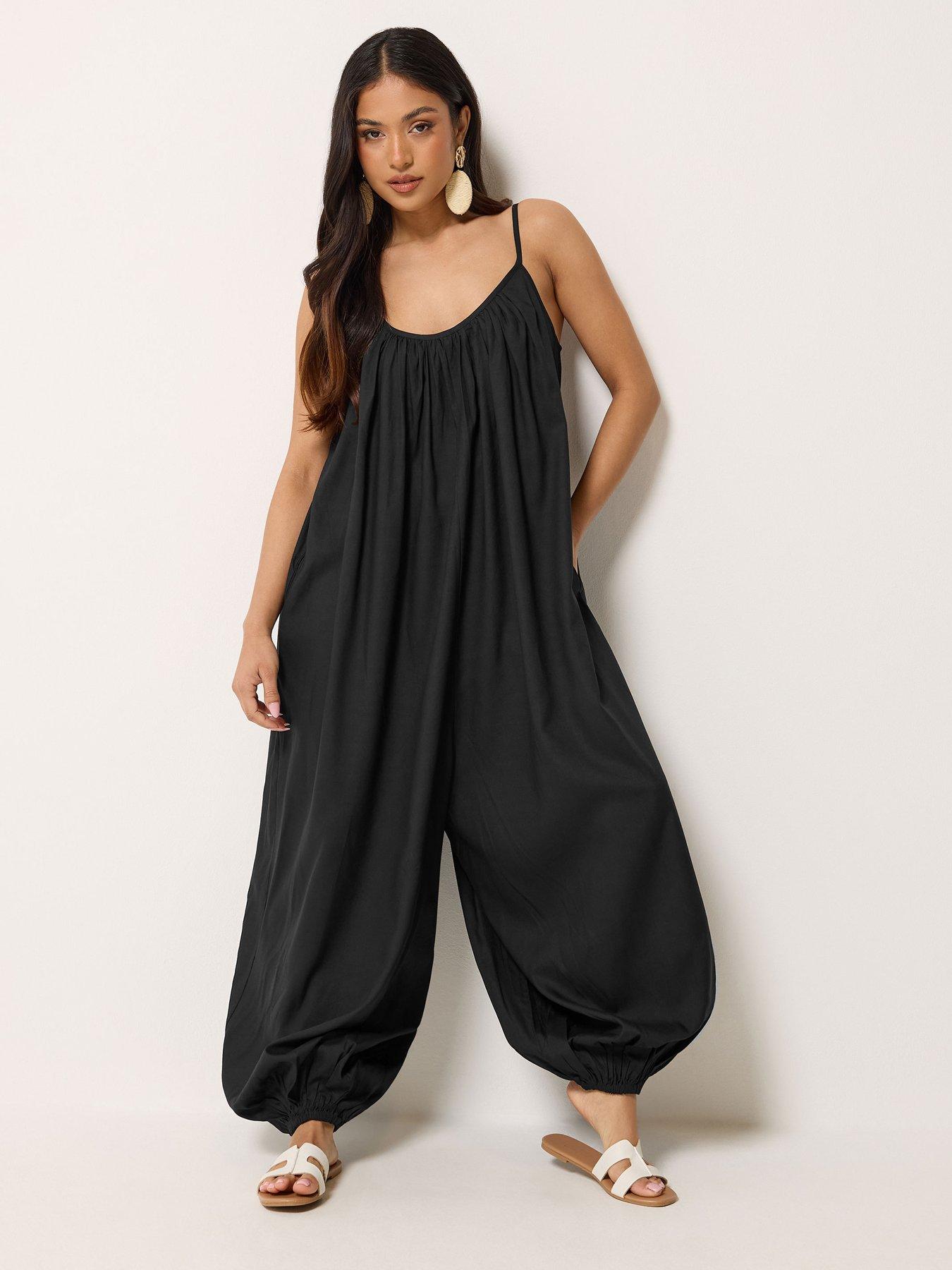 Image 3 of 4 of PixieGirl Petite Balloon Detail Jumpsuit