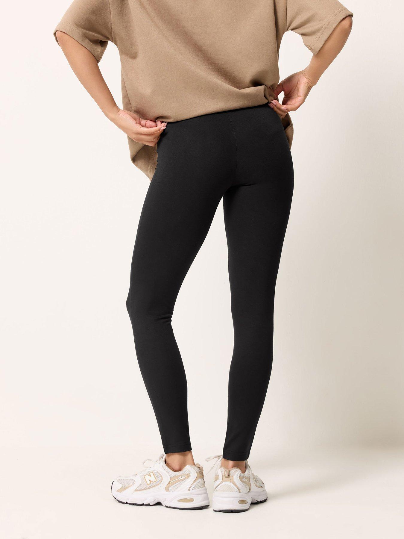 Image 2 of 4 of PixieGirl Petite 3 Pack Basic Leggings - Black