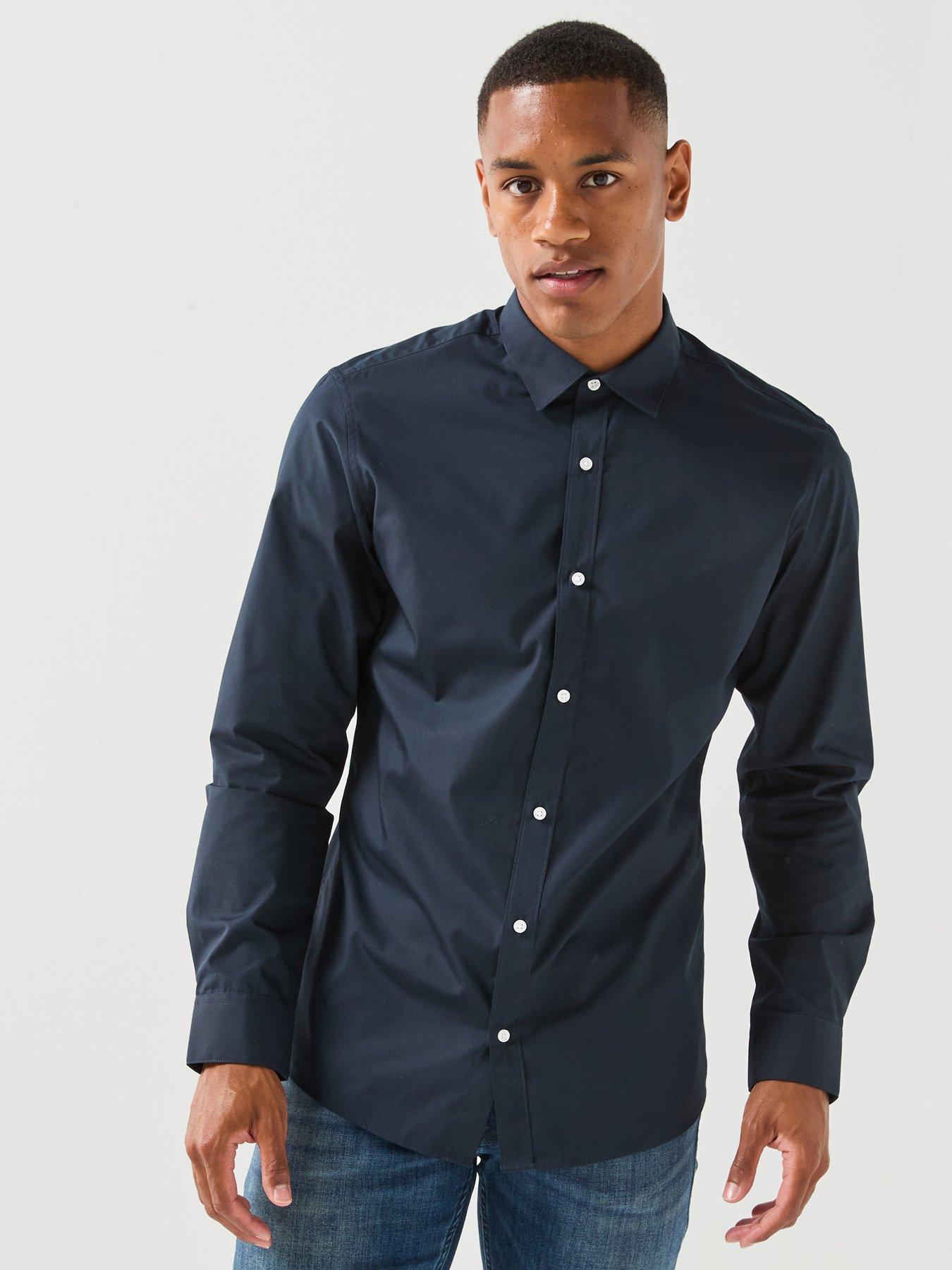JACK & JONES Men's Jjjoe Shirt Ls Plain Dress Shirt (pack of 1) | Slim fit, plain, long sleeves, casual, very soft process at a maximum temperature of 40°C - Image 3