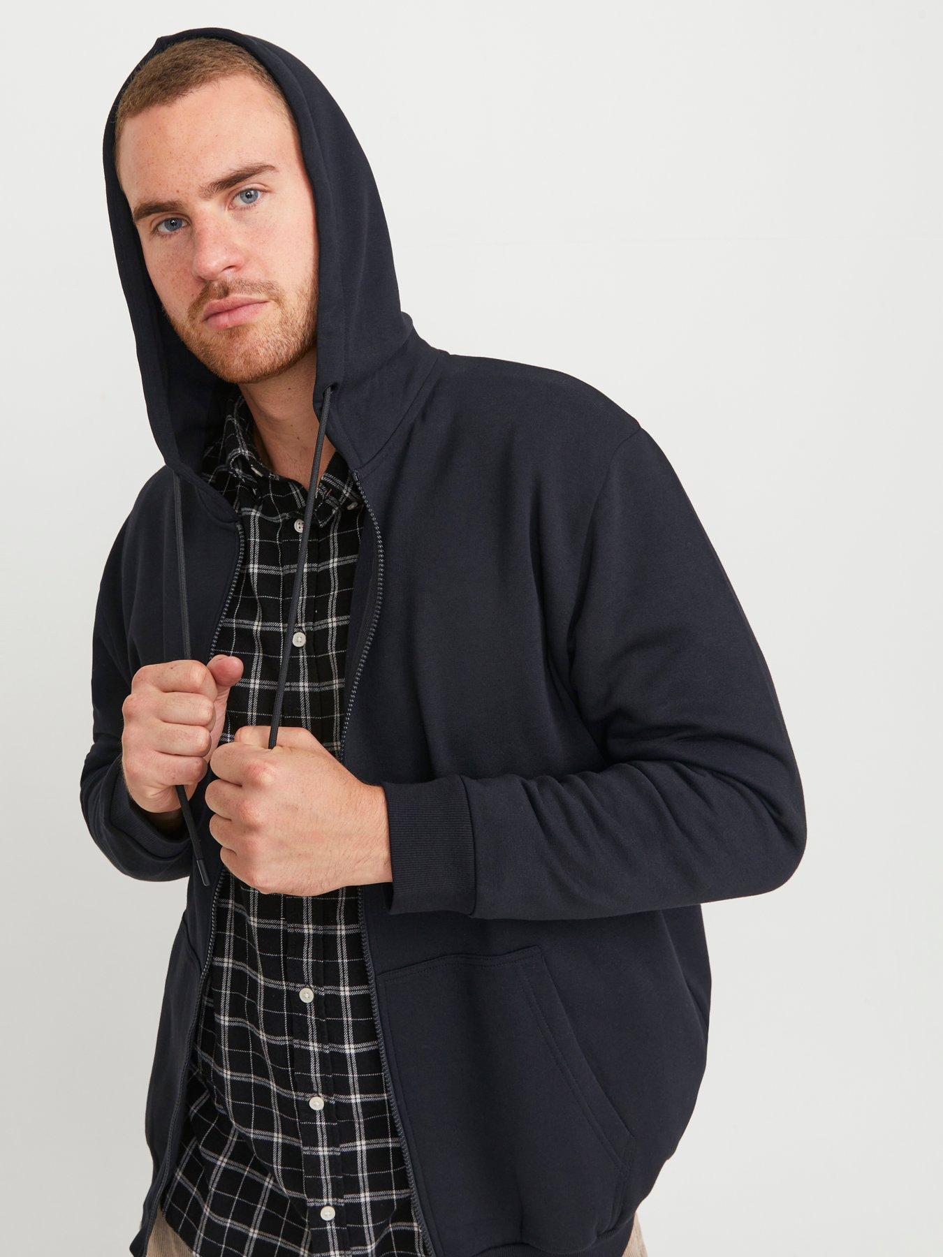JACK & JONES Regular Fit Hoodie Jacket Zip Pullover Sweater Uni Bradley | Relaxed fit, plain, long sleeves, casual, at max. Wash at 40°C - Image 3