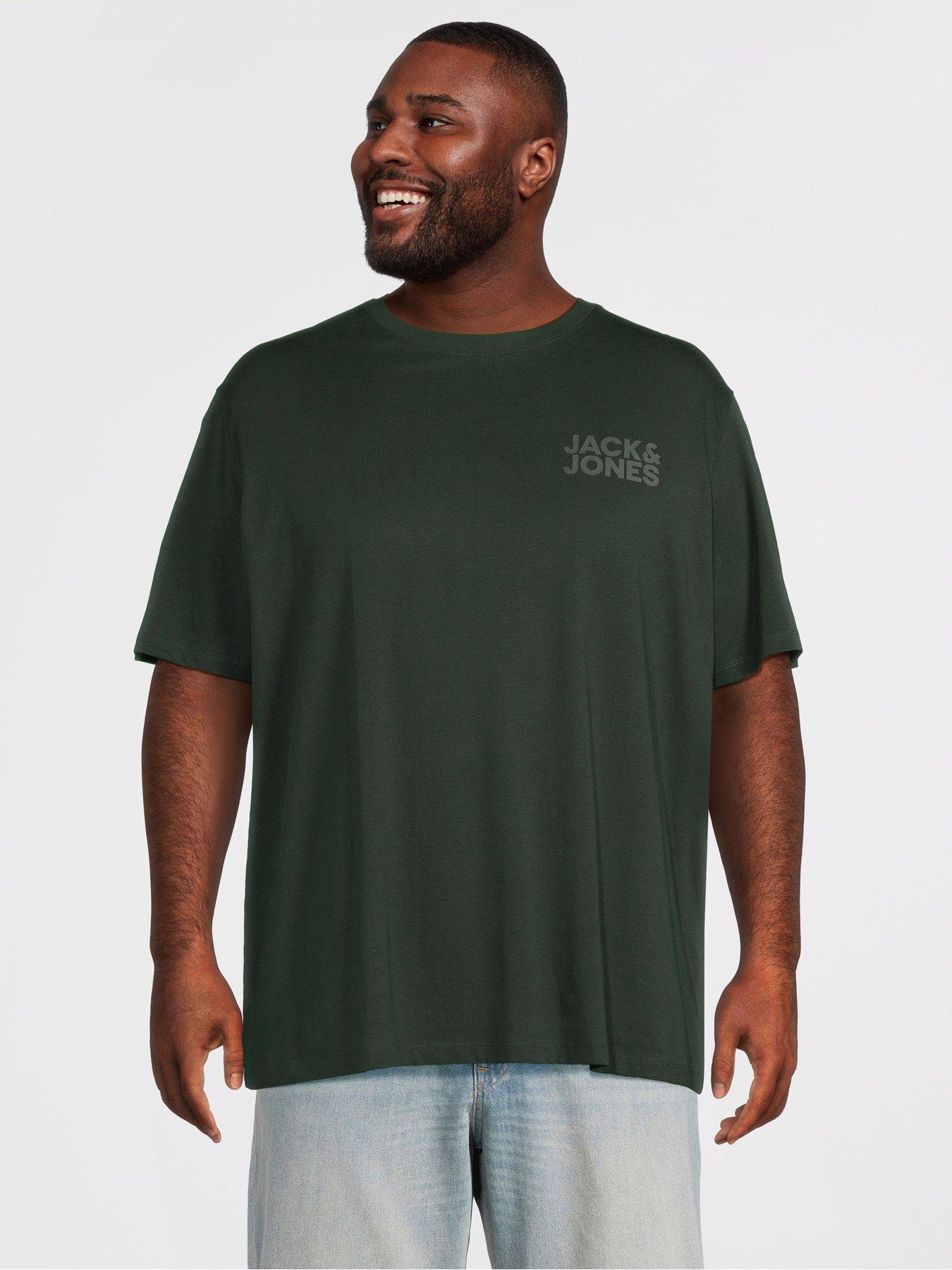 Jack & Jones Plus Corp Logo T-Shirt - Scarab