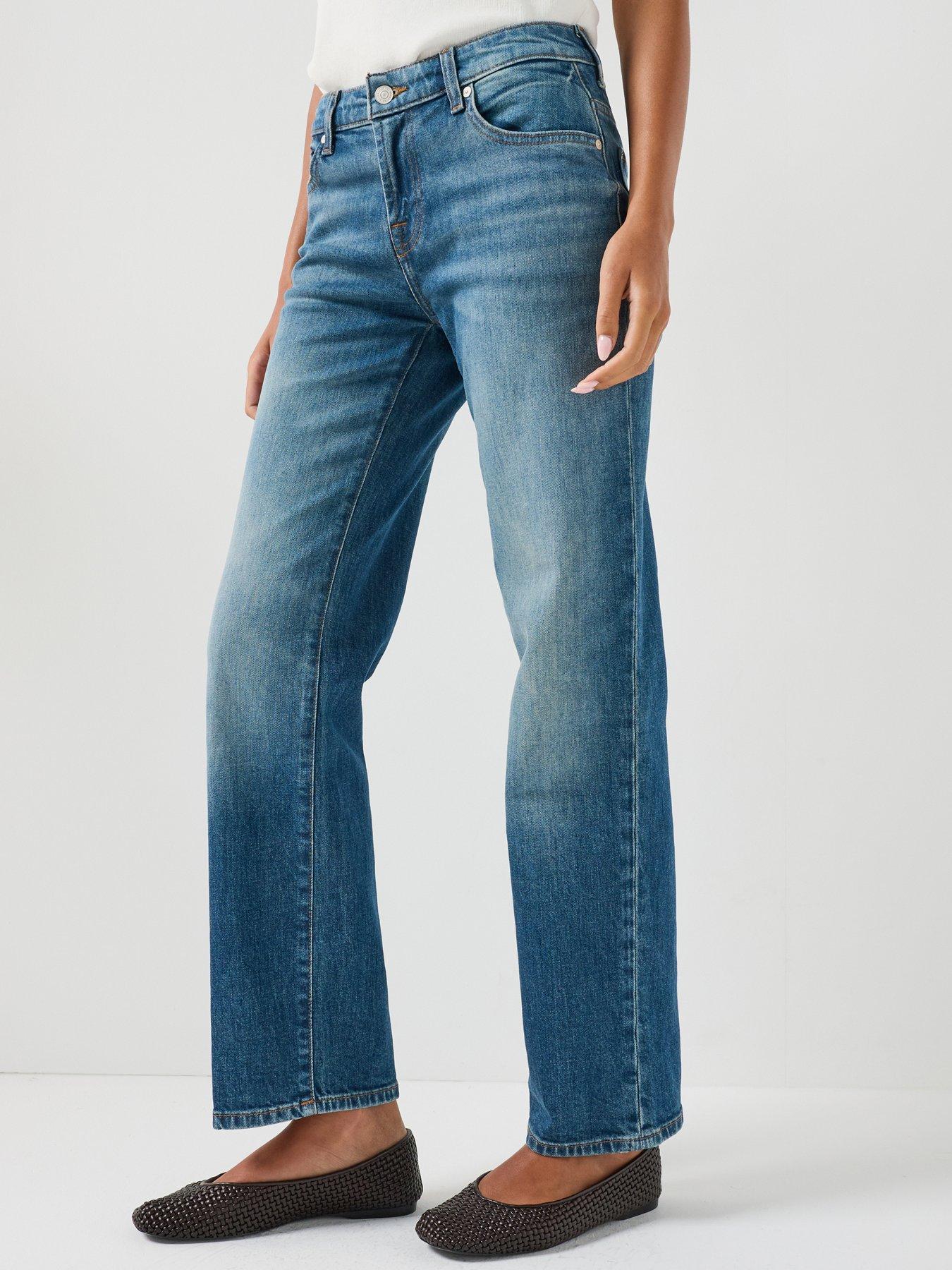 Image 1 of 6 of 7 FOR ALL MANKIND Comfort Calie Straight Jeans - Core Blue