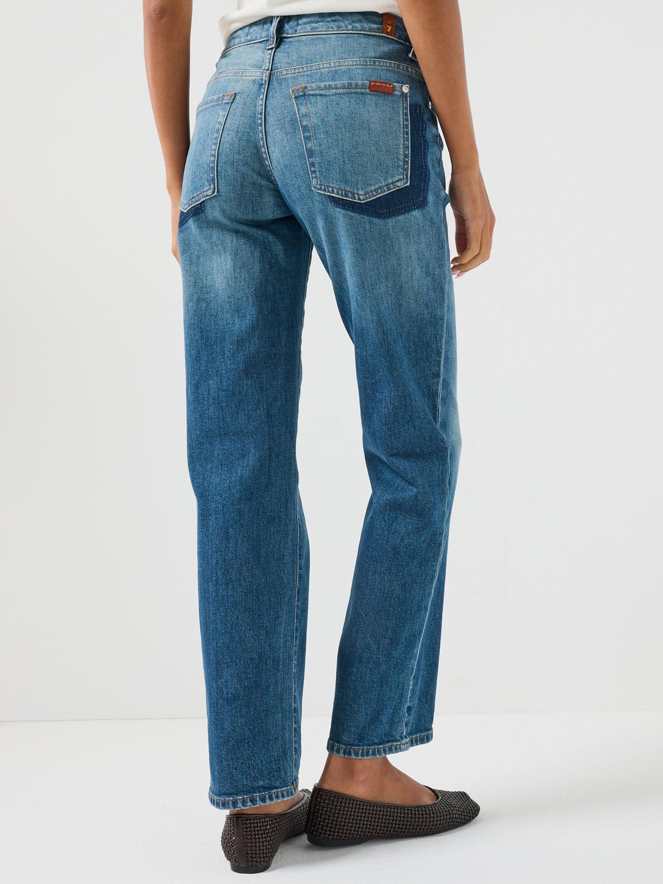 Image 2 of 6 of 7 FOR ALL MANKIND Comfort Calie Straight Jeans - Core Blue