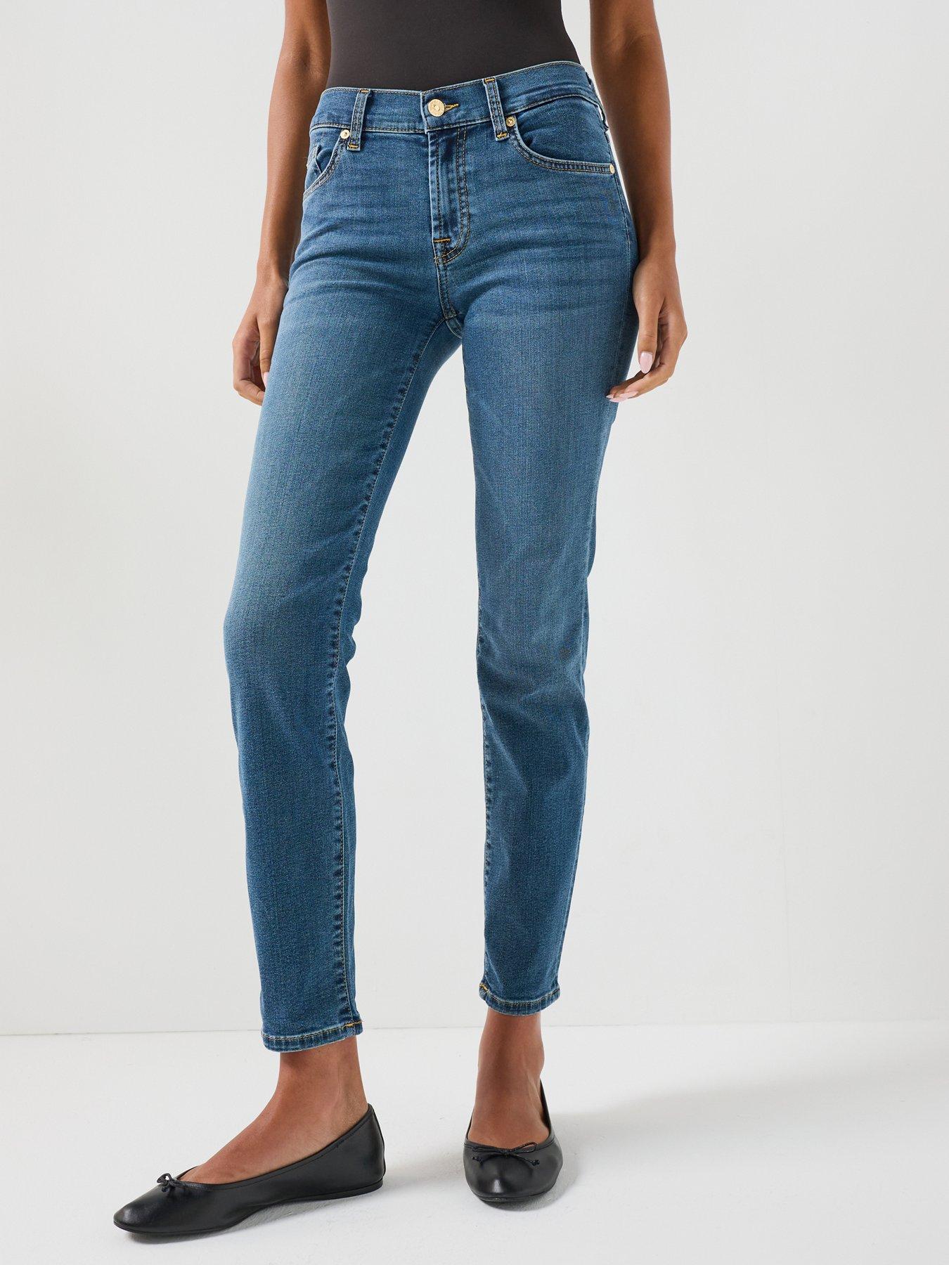 Image 1 of 6 of 7 FOR ALL MANKIND Roxanne Skinny Jeans - Blue