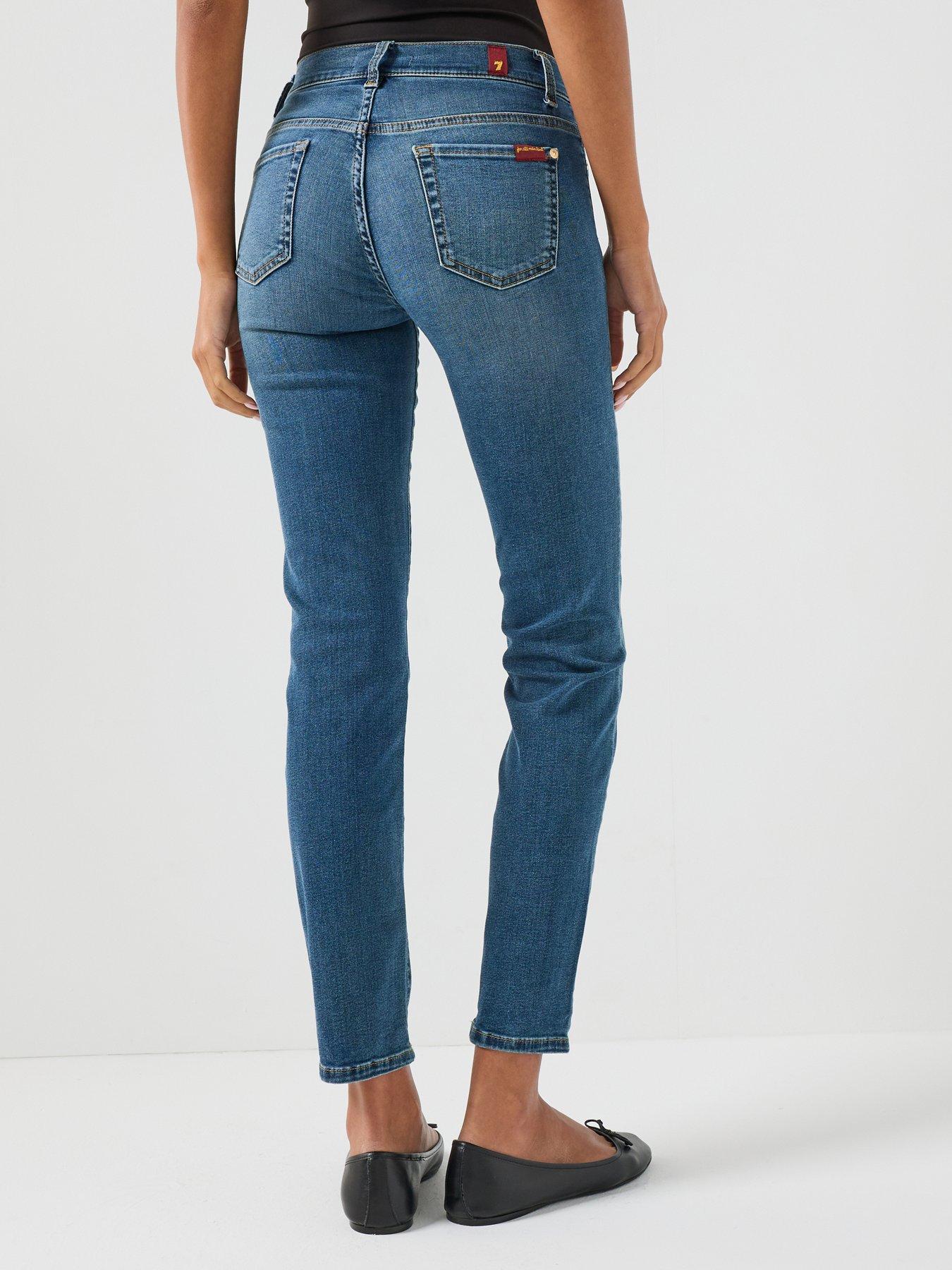 Image 2 of 6 of 7 FOR ALL MANKIND Roxanne Skinny Jeans - Blue
