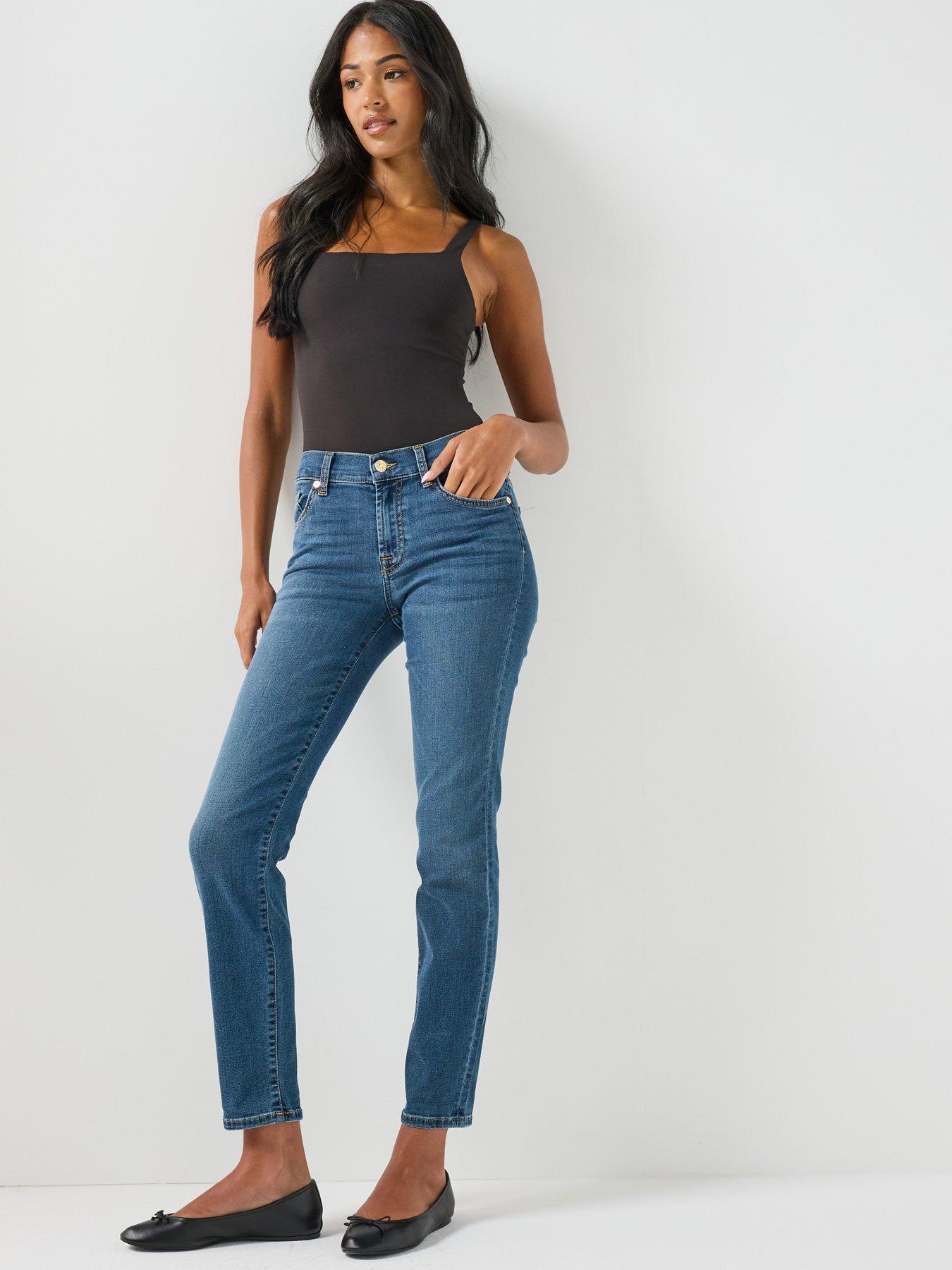 Image 3 of 6 of 7 FOR ALL MANKIND Roxanne Skinny Jeans - Blue