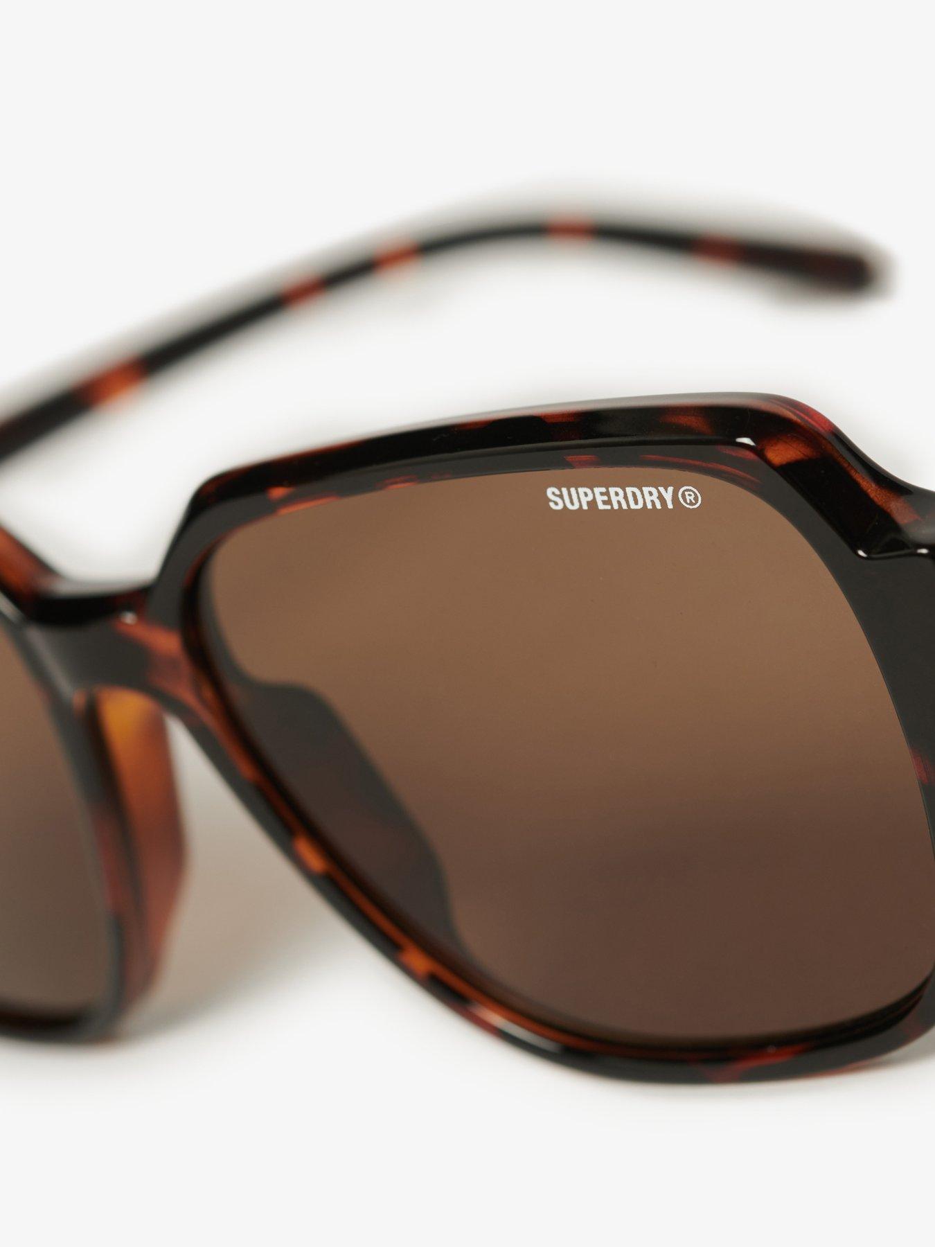 Image 4 of 4 of Superdry Oversized Square Sunglasses - Brown