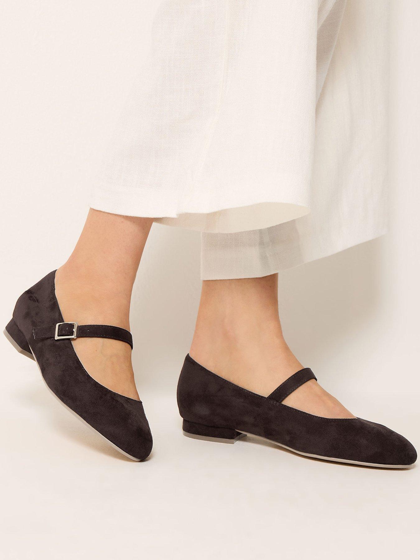 Long Tall Sally Almond Toe Mary Jane Shoe