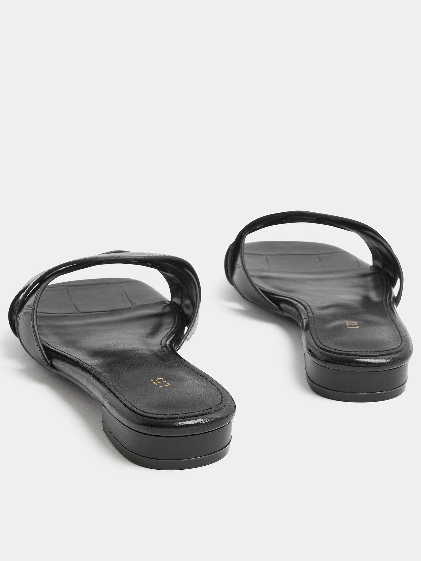 Image 3 of 4 of Long Tall Sally Twisted Low Block Mules - Black