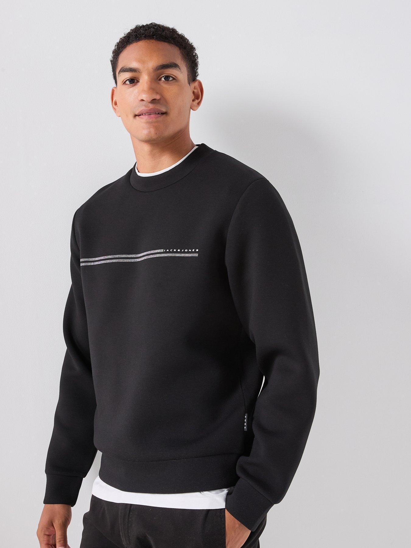 Image 5 of 6 of Jack & Jones Fusion Scuba Crew Neck Sweatshirt - Black