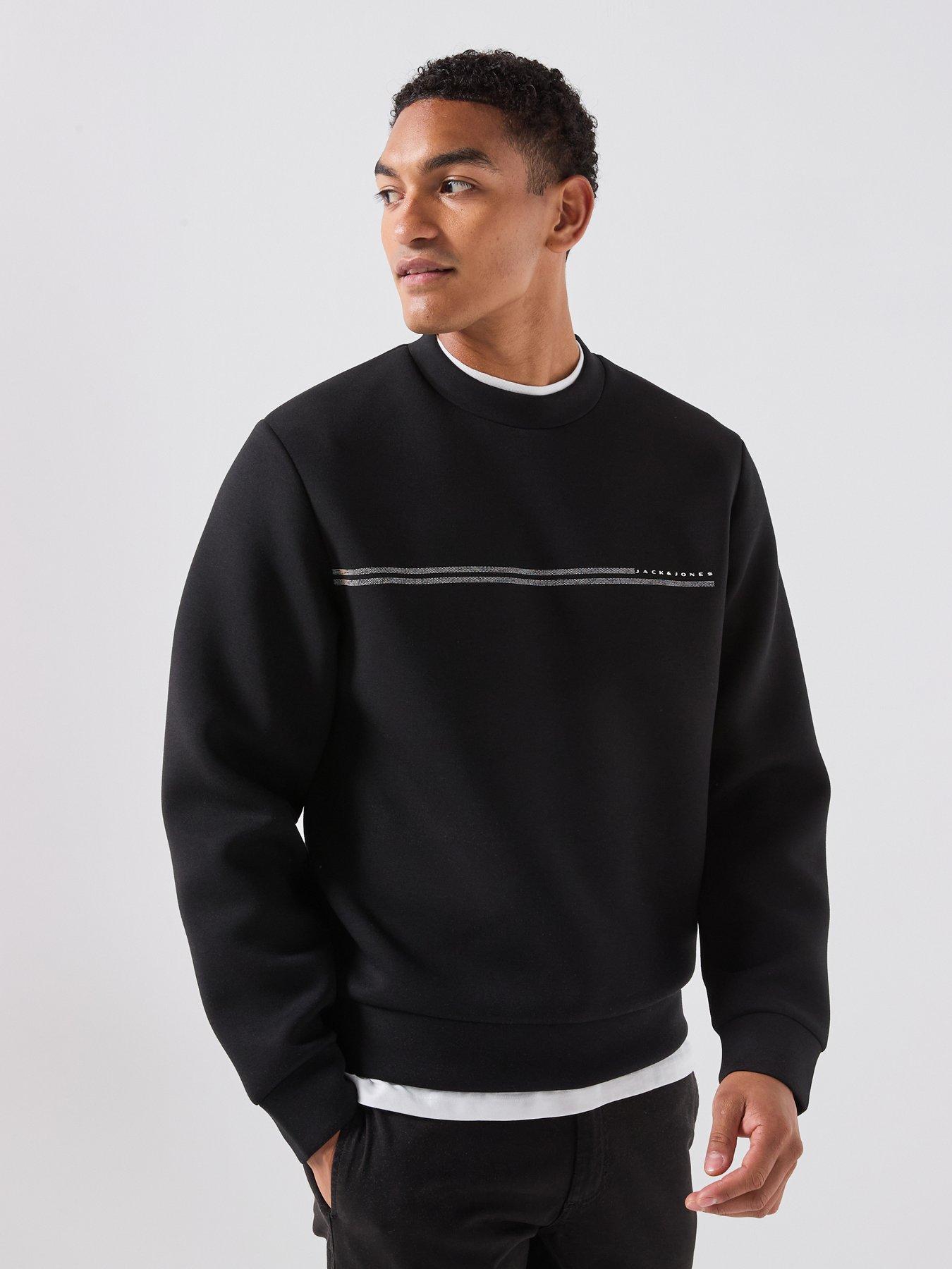 Image 6 of 6 of Jack & Jones Fusion Scuba Crew Neck Sweatshirt - Black