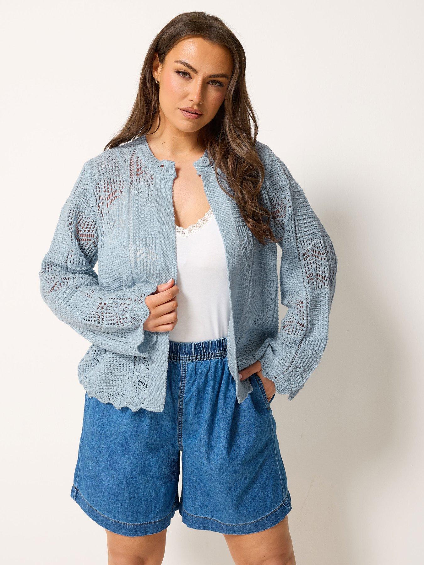 Yours Curve Crochet Cardigan