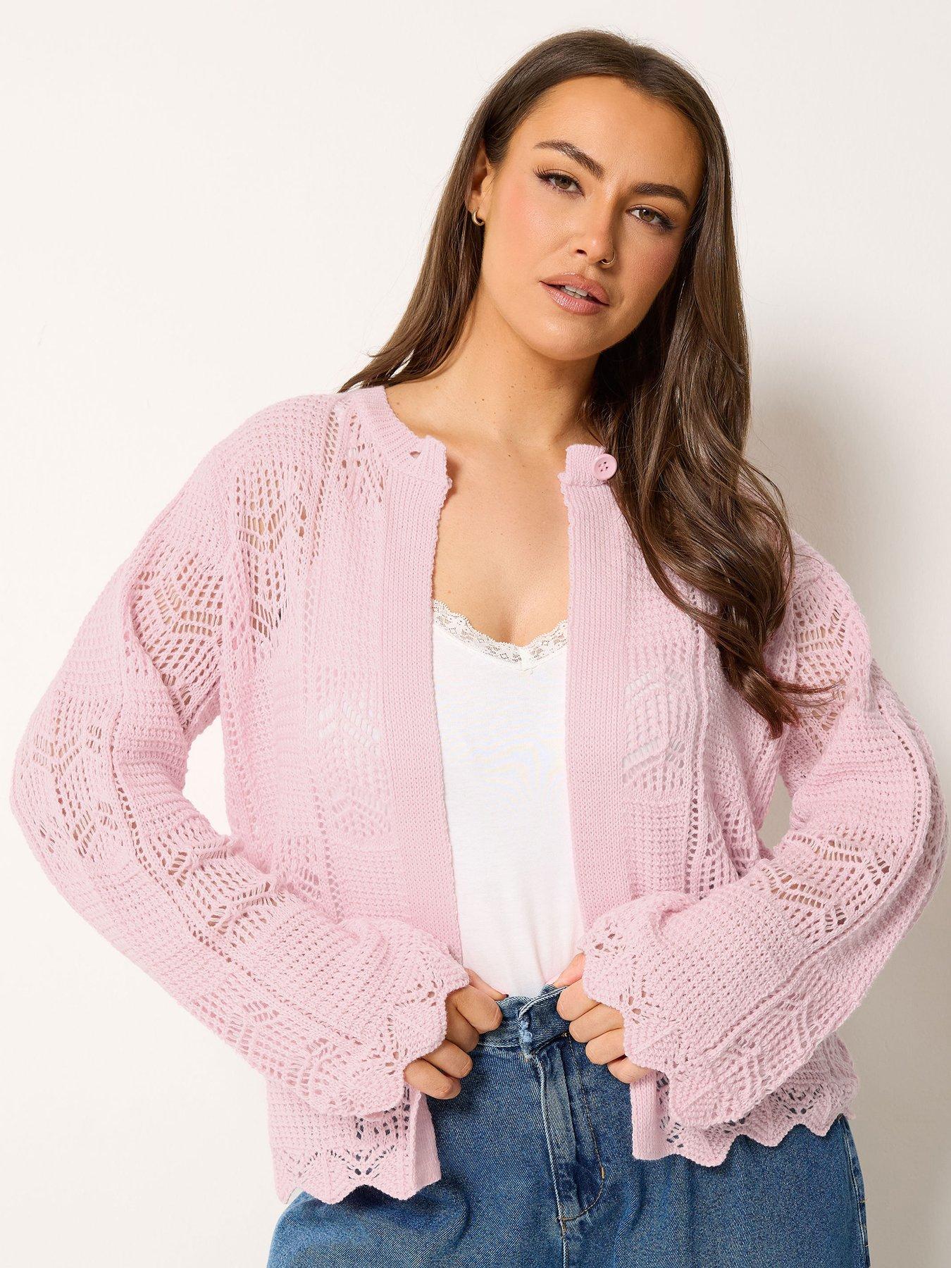 Yours Curve Crochet Cardigan