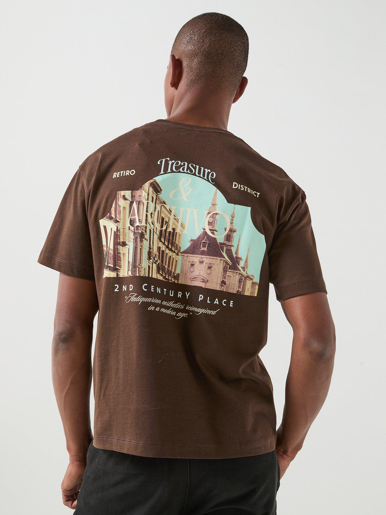 Jack & Jones Salamanca Photo Back Graphic T-Shirt - Dark Brown