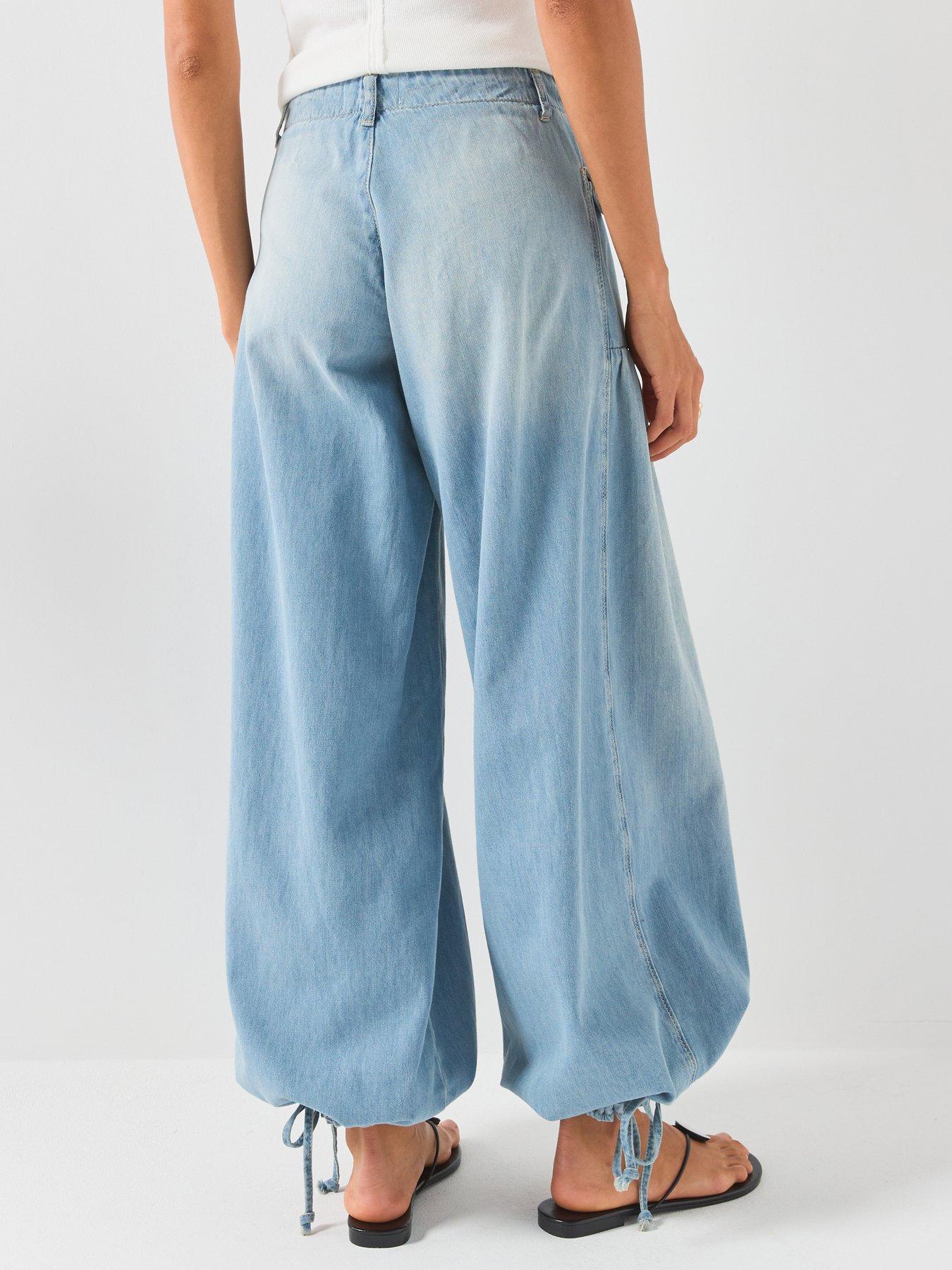 Image 2 of 6 of FREE PEOPLE Lotus Balloon Jeans - Blue