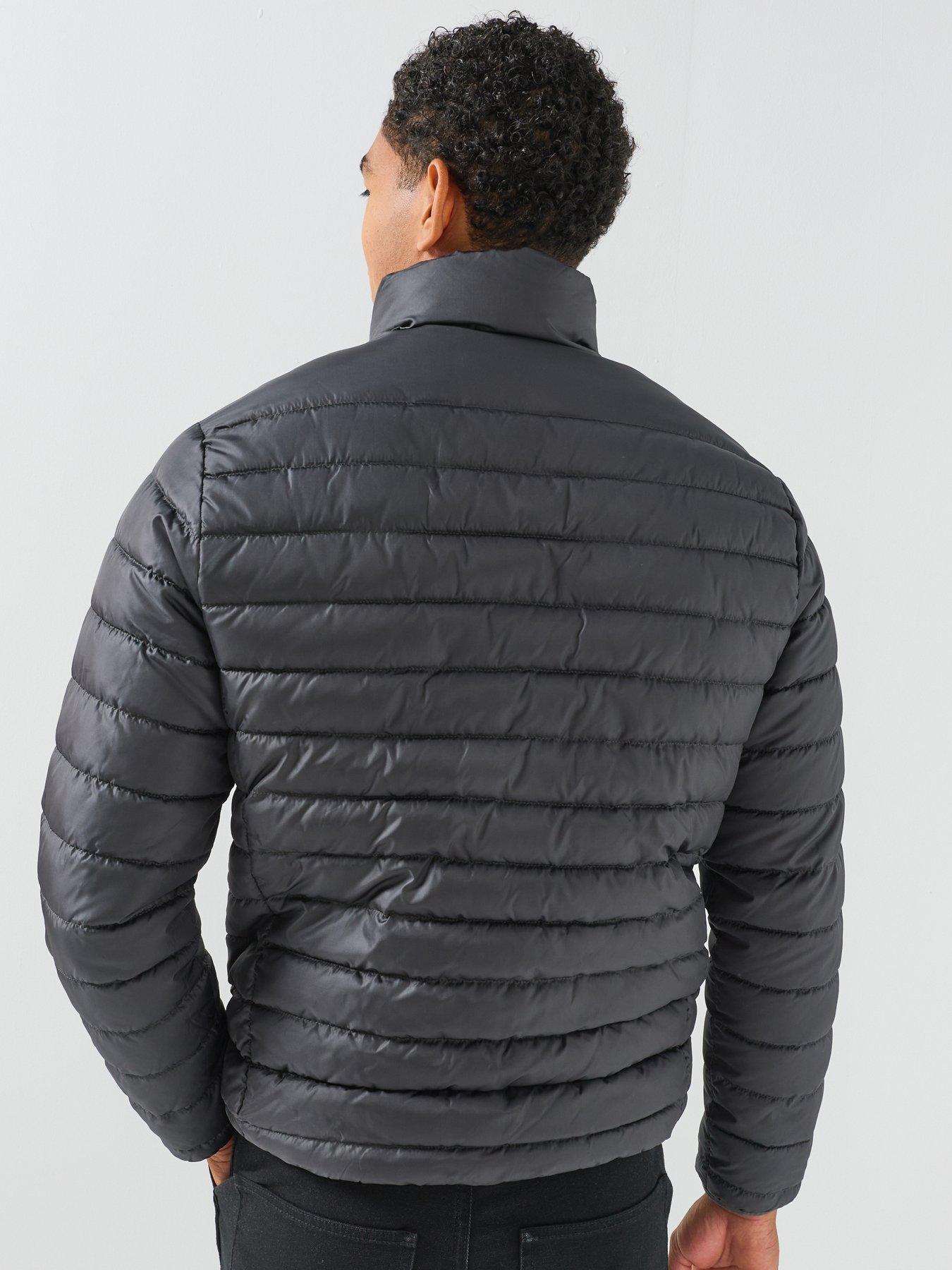 Image 2 of 6 of Jack & Jones Elvis Light Puffer With Collar - Grey
