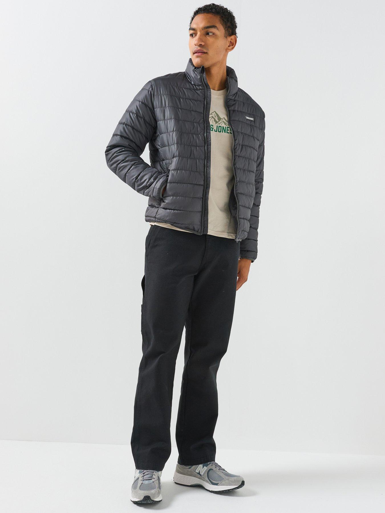 Image 3 of 6 of Jack & Jones Elvis Light Puffer With Collar - Grey