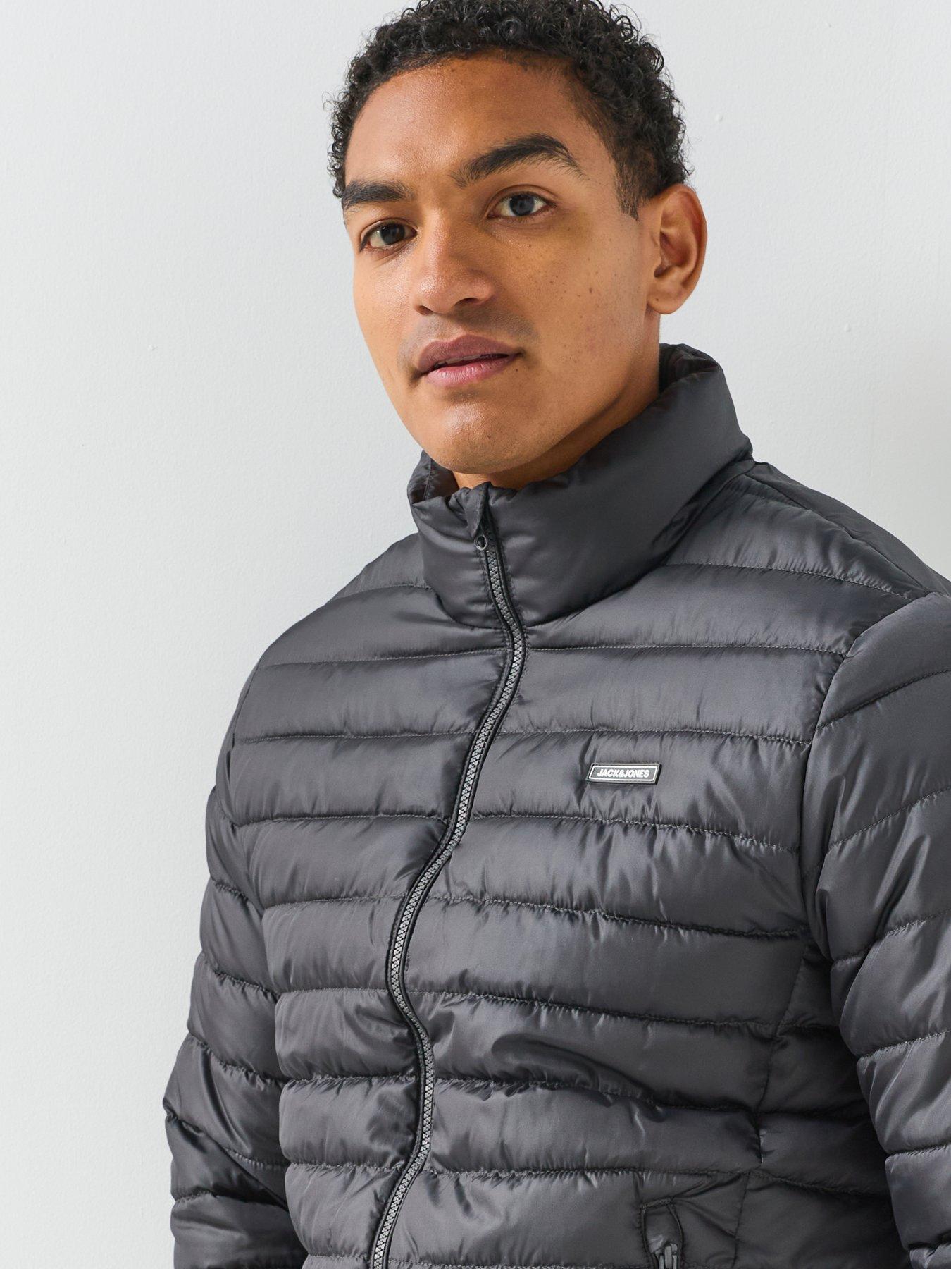 Image 5 of 6 of Jack & Jones Elvis Light Puffer With Collar - Grey