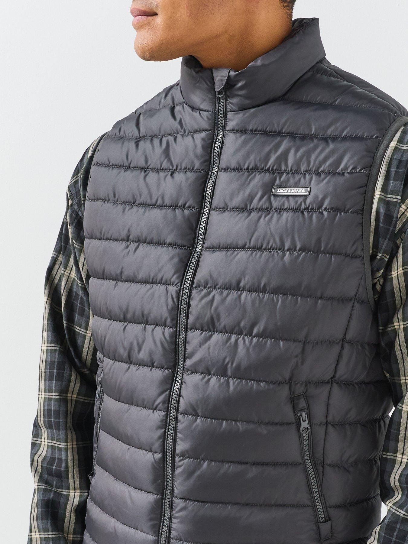 Image 6 of 6 of Jack & Jones Elvis Light Gilet With Collar - Grey