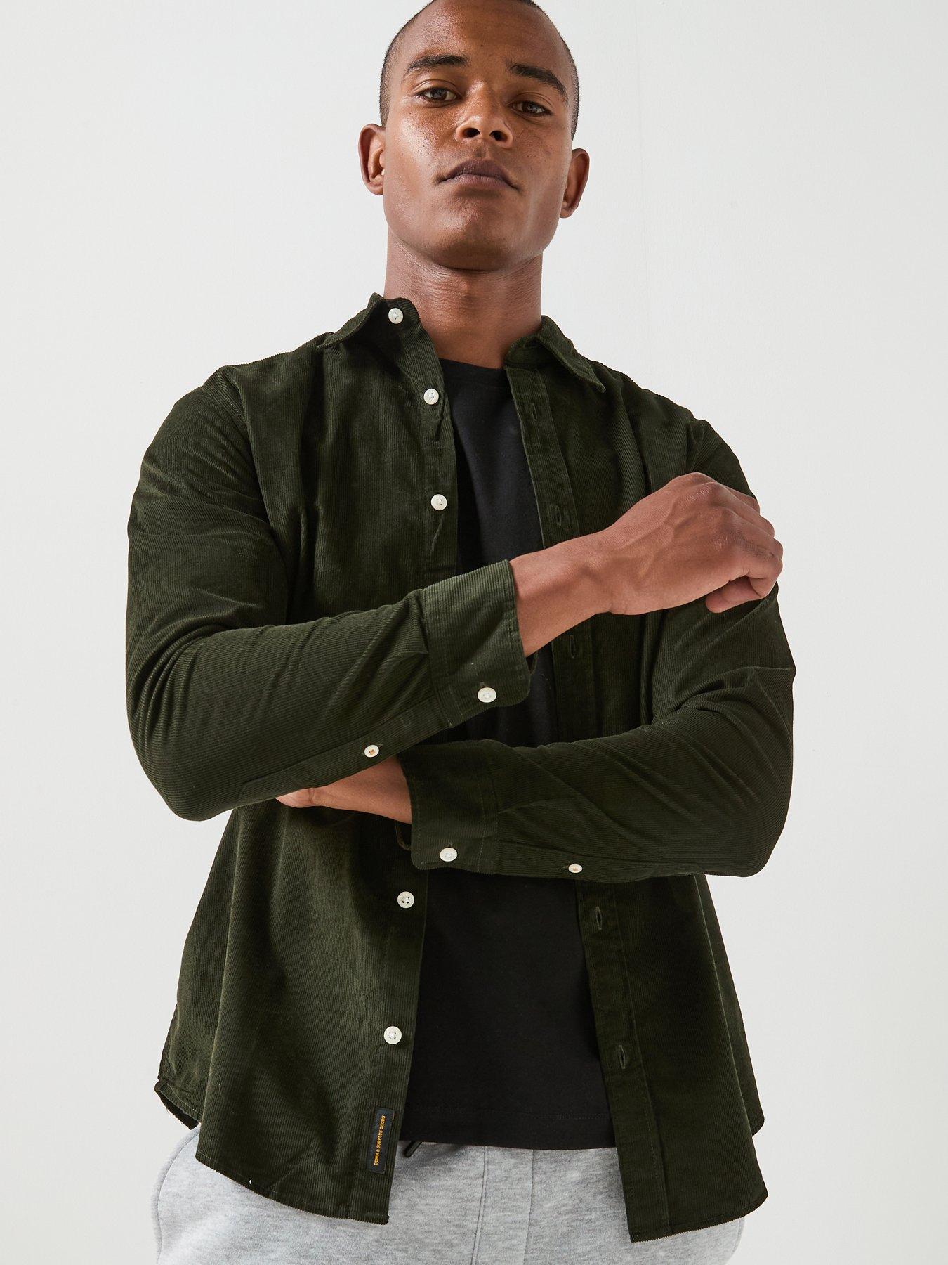 Image 5 of 6 of Jack & Jones Field Cord Long Sleeve Shirt - Khaki