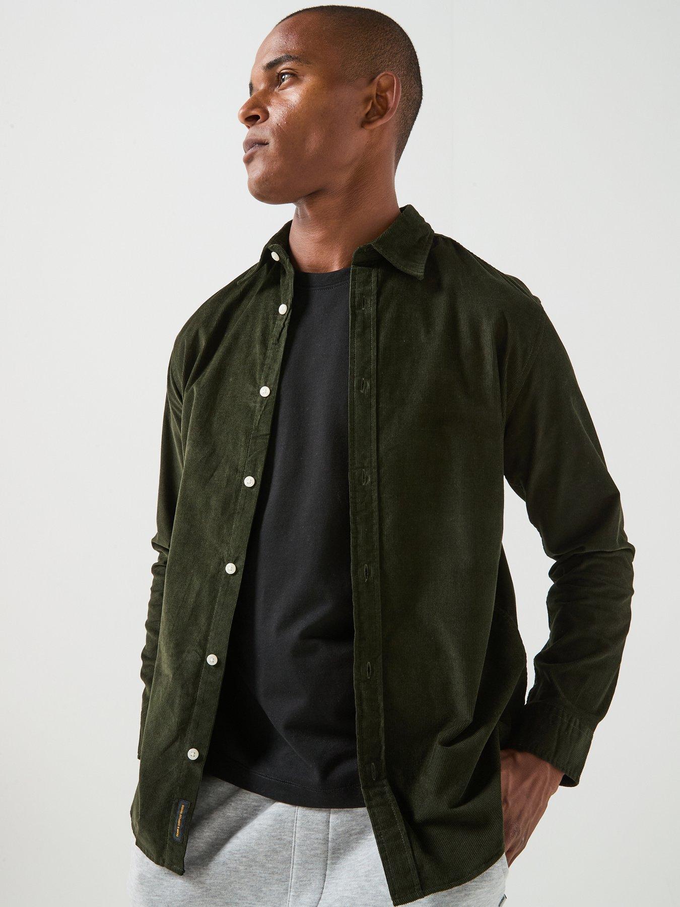 Image 6 of 6 of Jack & Jones Field Cord Long Sleeve Shirt - Khaki