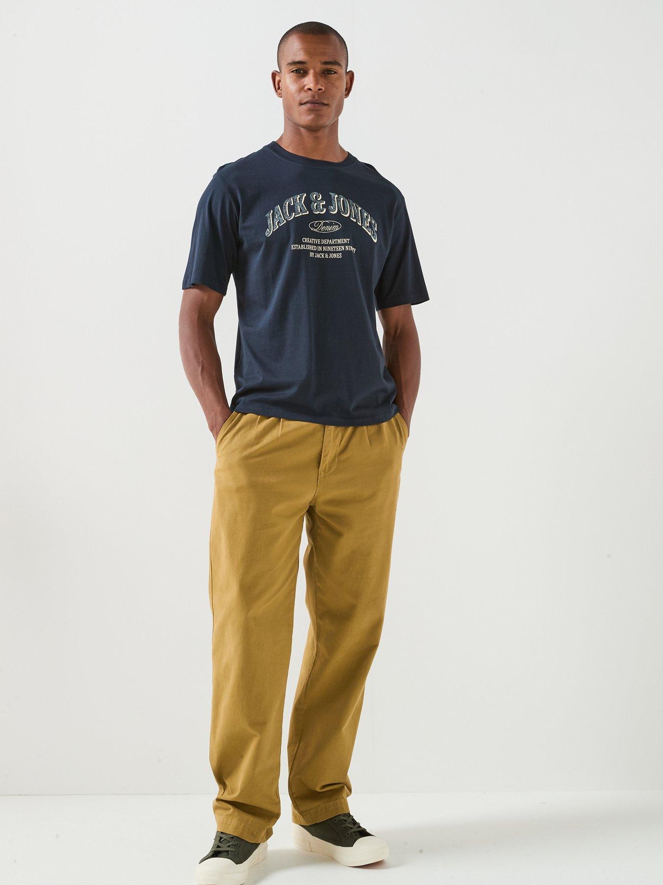 Image 3 of 5 of Jack & Jones Men's Denver Logo T-Shirt - Navy