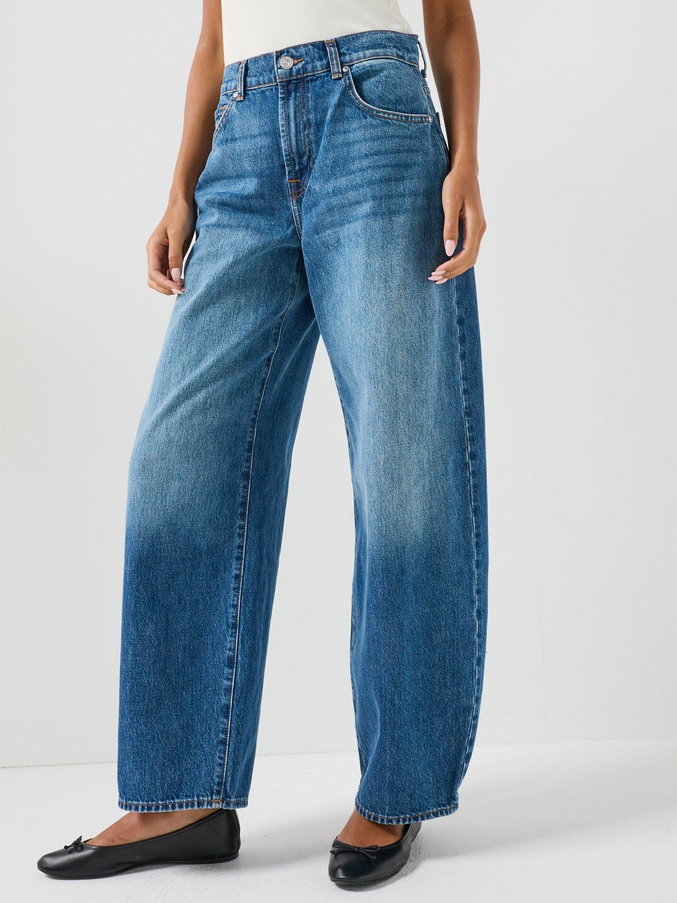 Image 1 of 6 of 7 FOR ALL MANKIND Bonnie Curvilinear Rigid Jeans - Blue