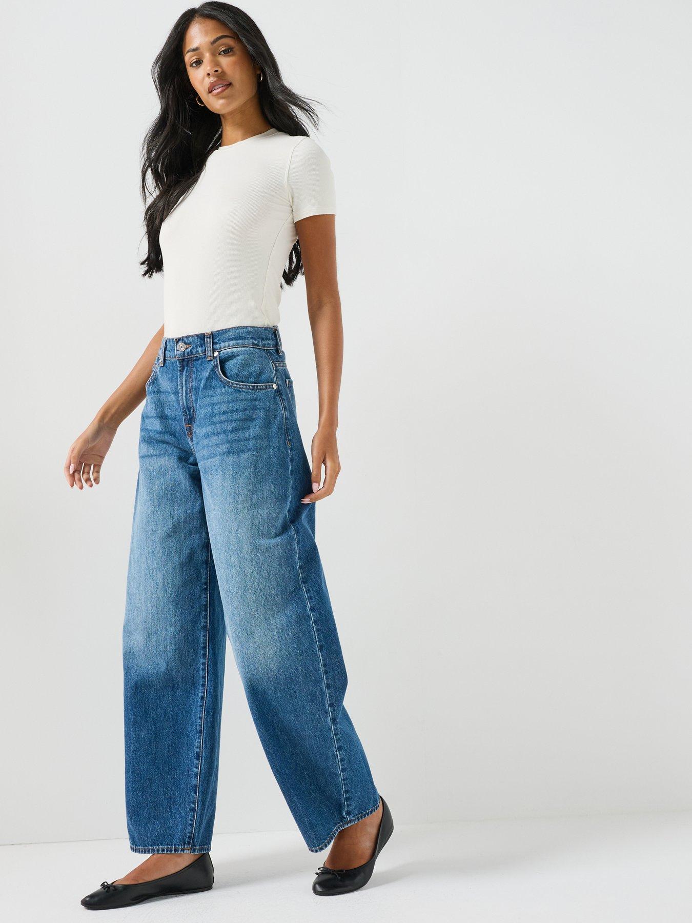 Image 3 of 6 of 7 FOR ALL MANKIND Bonnie Curvilinear Rigid Jeans - Blue
