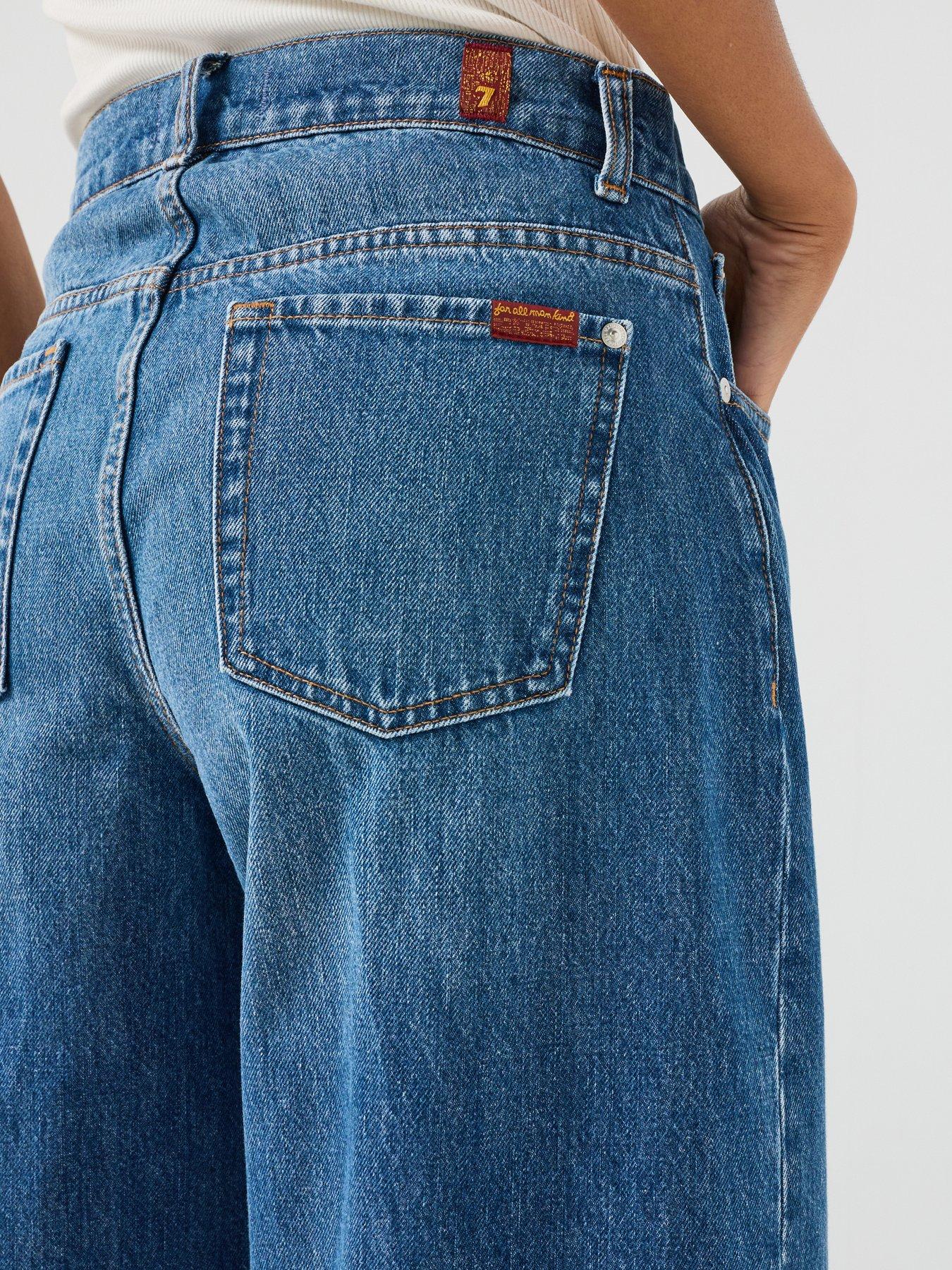 Image 6 of 6 of 7 FOR ALL MANKIND Bonnie Curvilinear Rigid Jeans - Blue