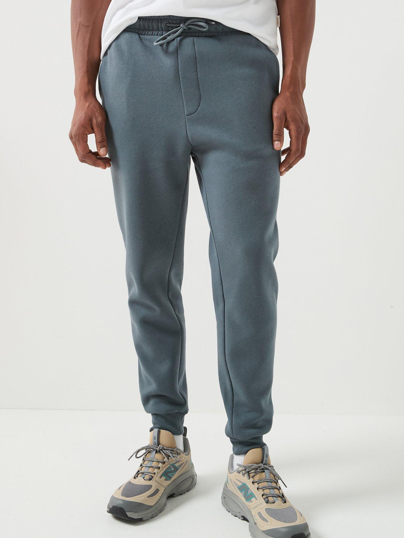 Jack & Jones Men's Cuffed Joggers with Drawstring Waist, Turbulence, Size S, Men