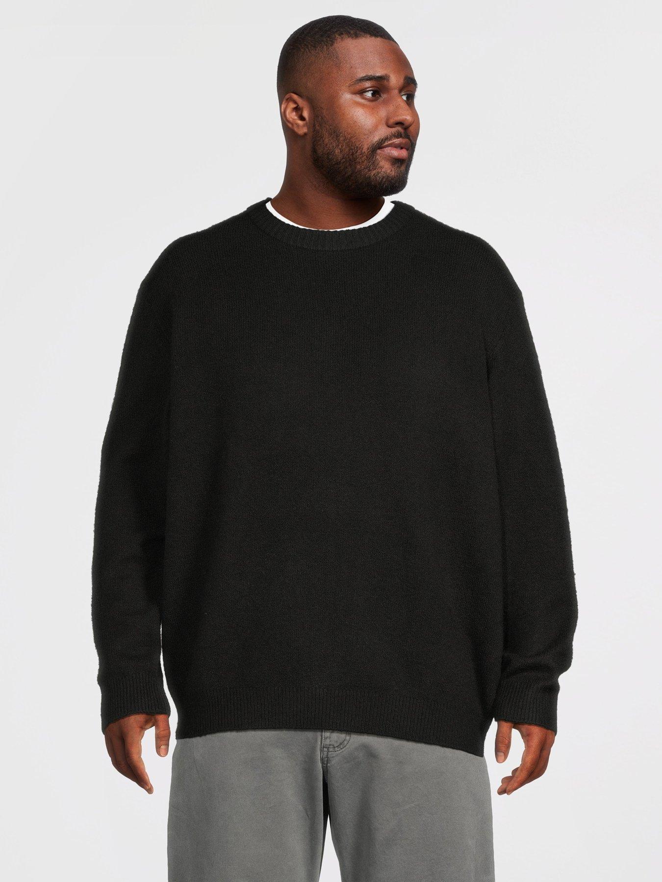Jack & Jones Men's Black Soho Ollie Crew Knit Jumper - Image 2