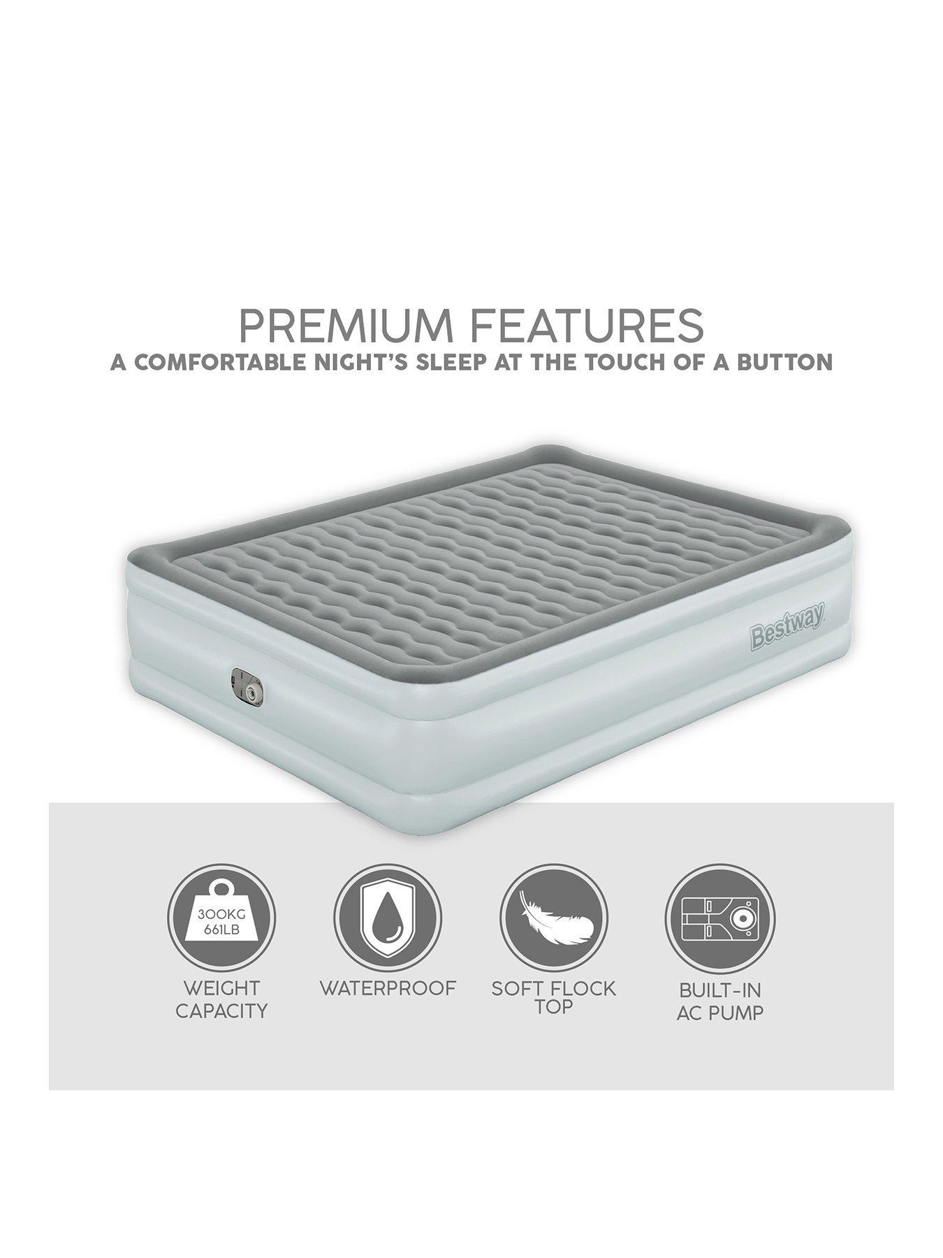 Image 1 of 7 of Bestway TriTech King Size Airbed with Built-In Pump