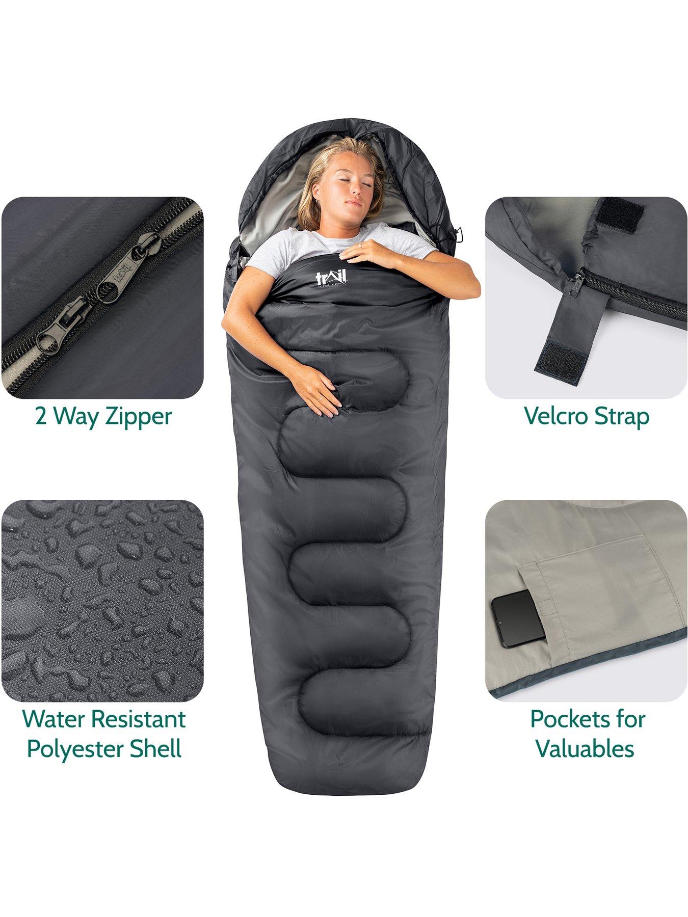 Image 6 of 7 of Trail Mummy Sleeping Bag - 300gsm, Grey