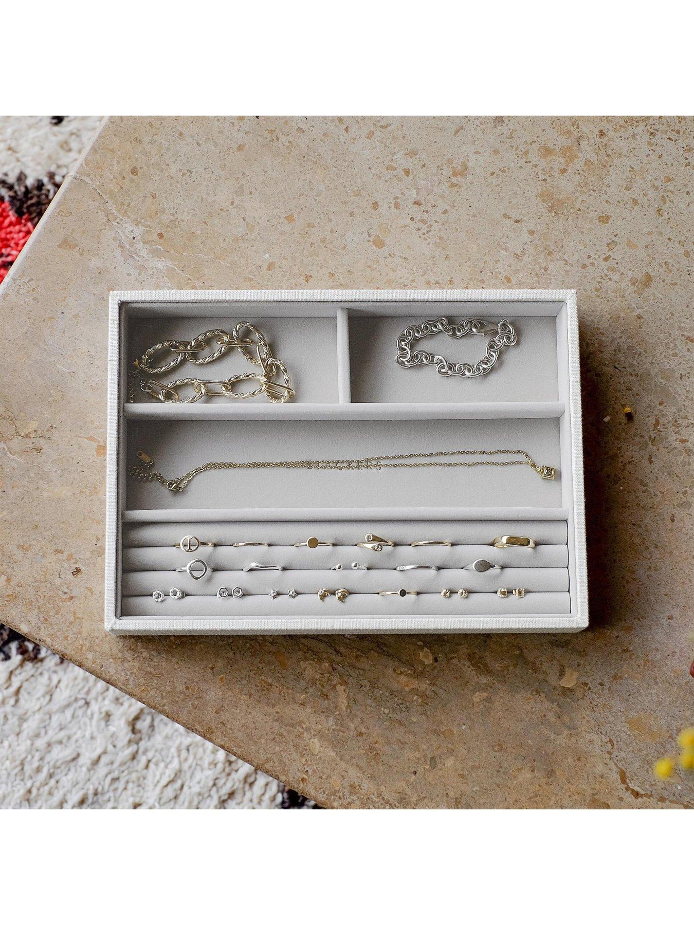 Image 2 of 2 of Stackers Oatmeal & Linen Classic Ring & Bracelet Layer Tray