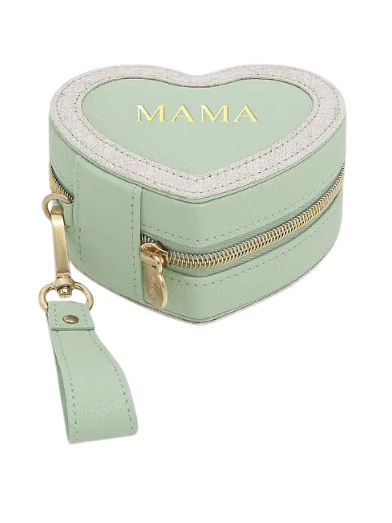 Stackers Green Mama Heart Jewellery Box