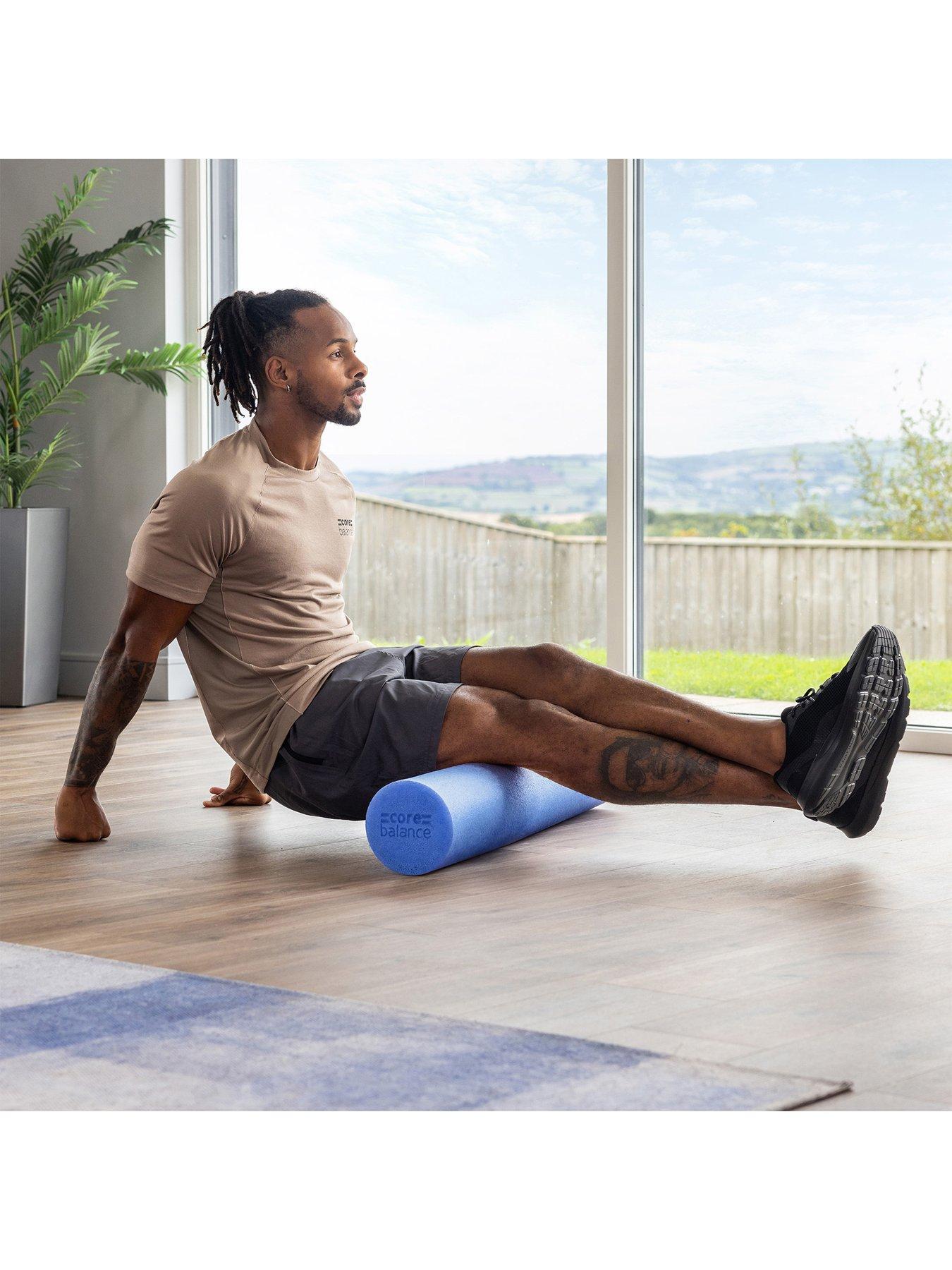 Image 2 of 7 of Core Balance 90cm Foam Roller - Medium Density, Blue