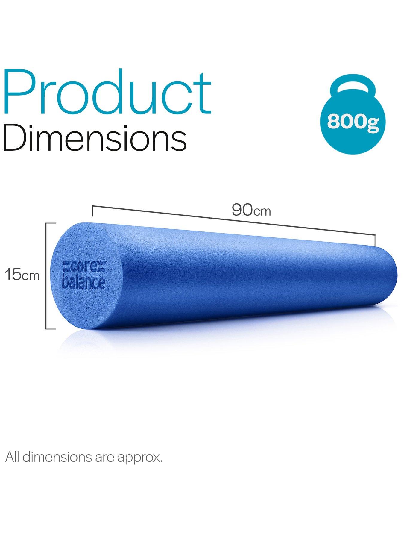 Image 7 of 7 of Core Balance 90cm Foam Roller - Medium Density, Blue